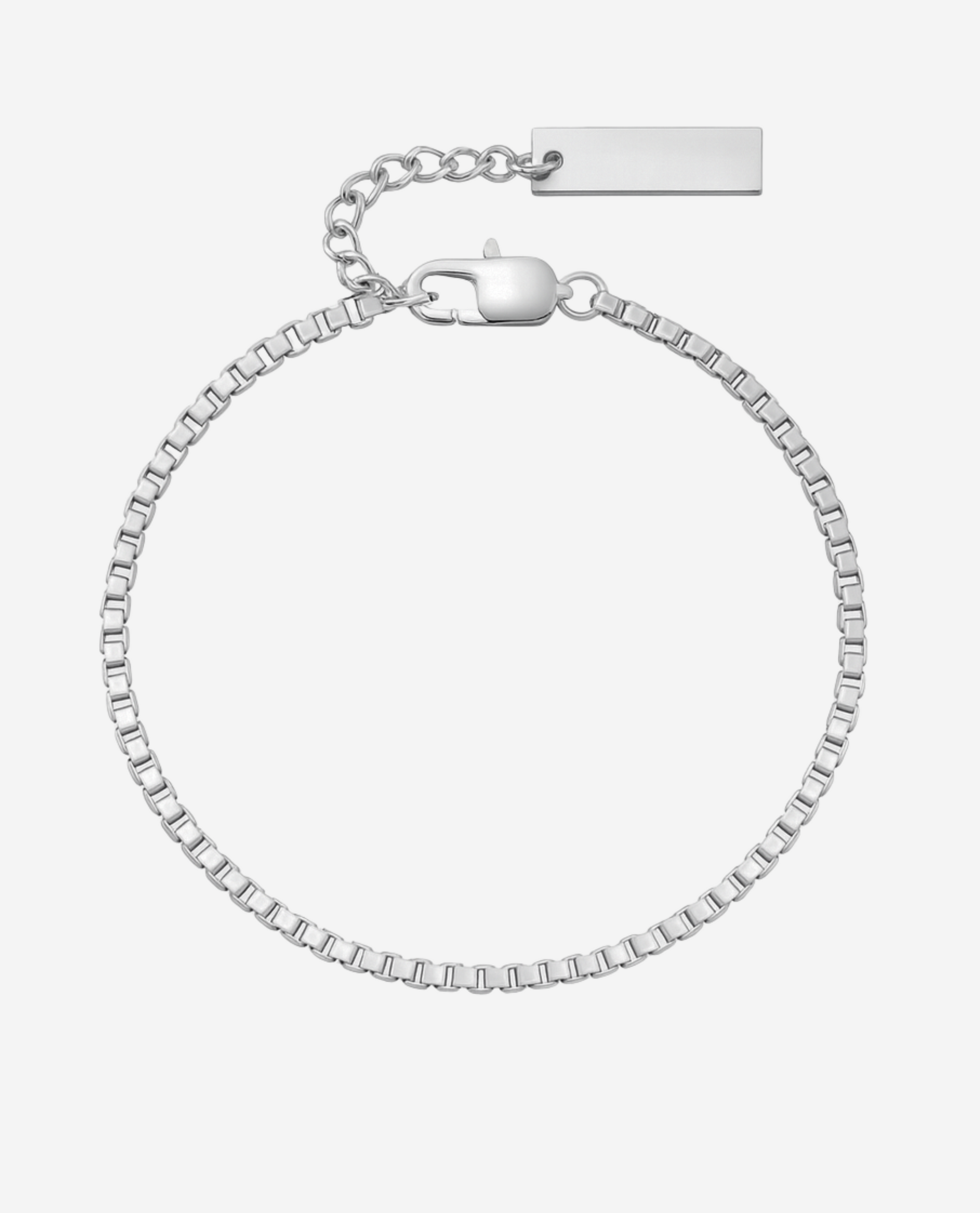 Box Chain Bracelet - Sølvfarvet