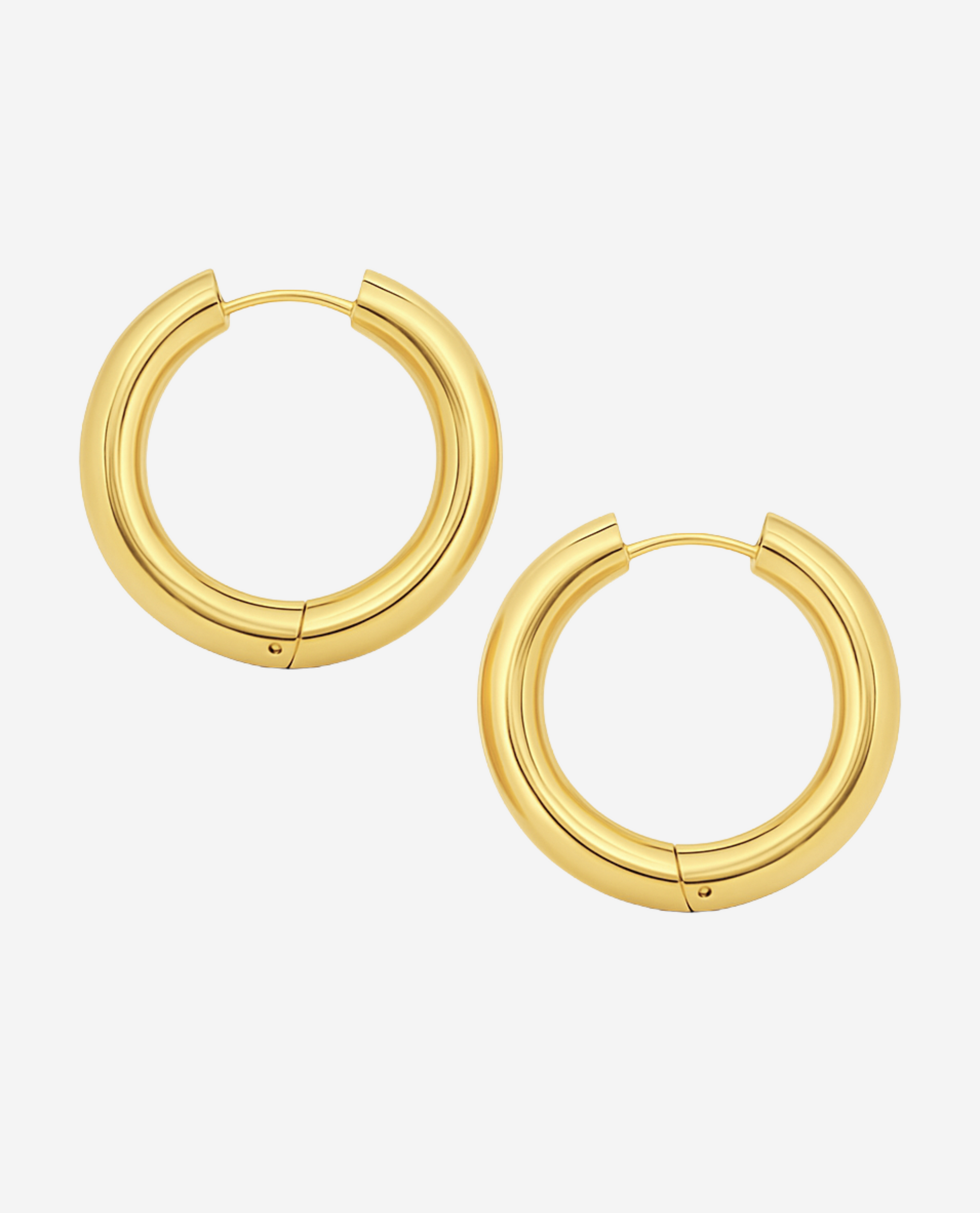 Bold Earrings L - Forgyldt