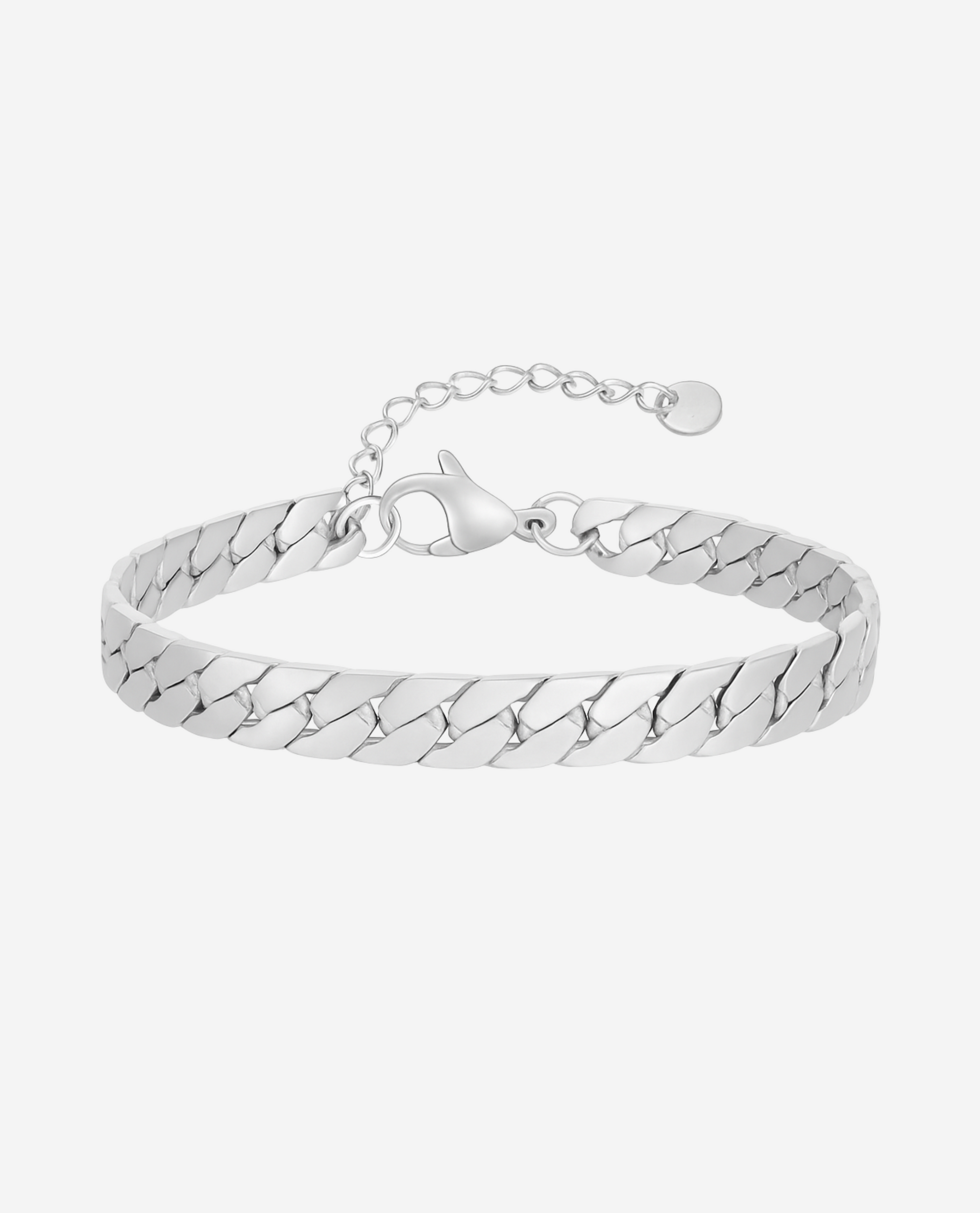 Cuban Bracelet - Sølvfarvet