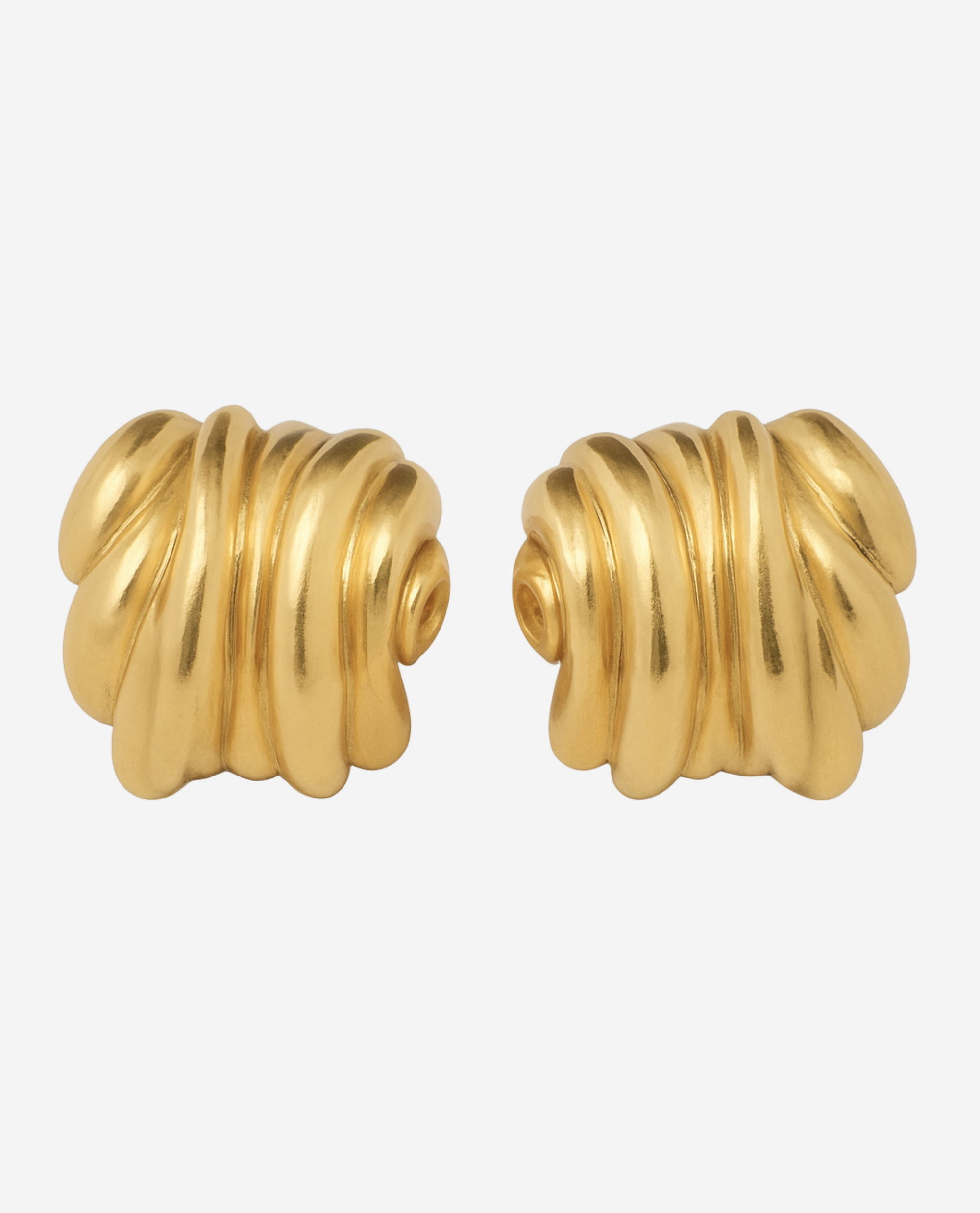 Coiled Earrings - Forgyldt