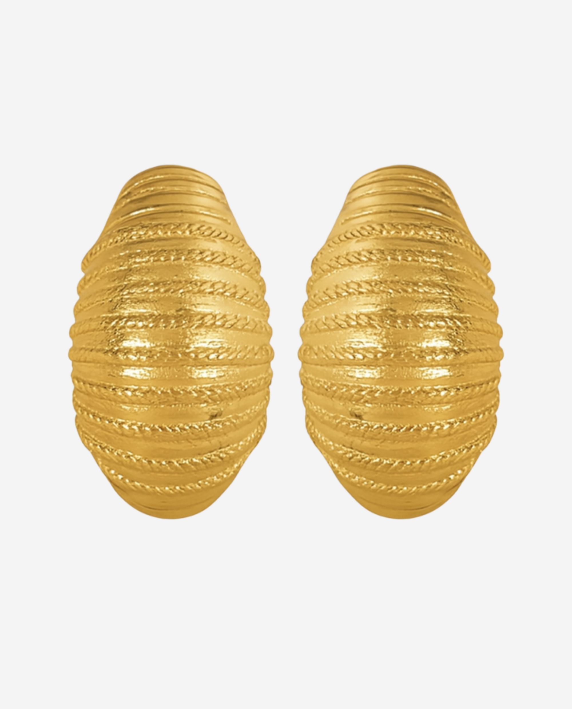Croissant Earrings - Forgyldt