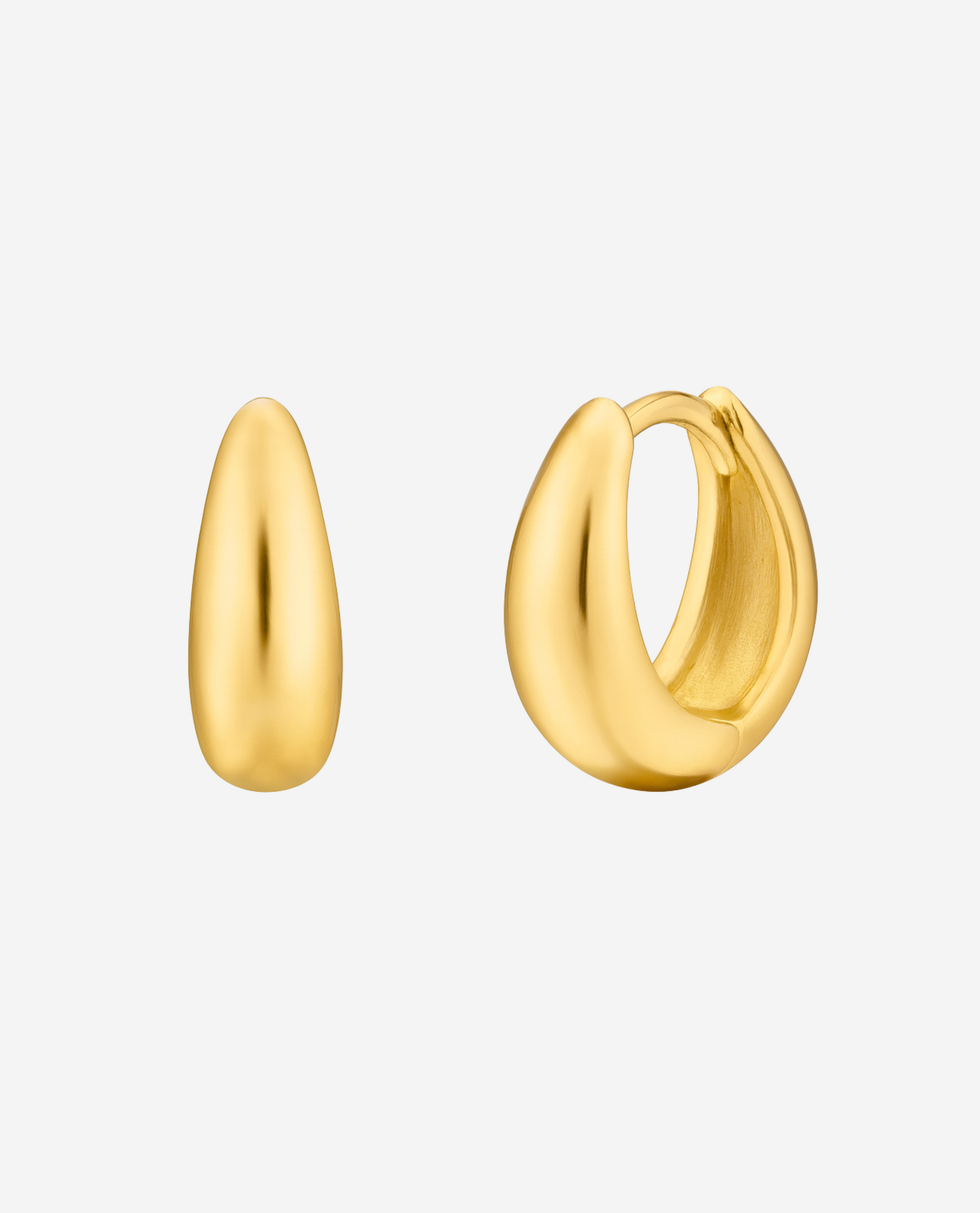 Ease Earrings L - Forgyldt