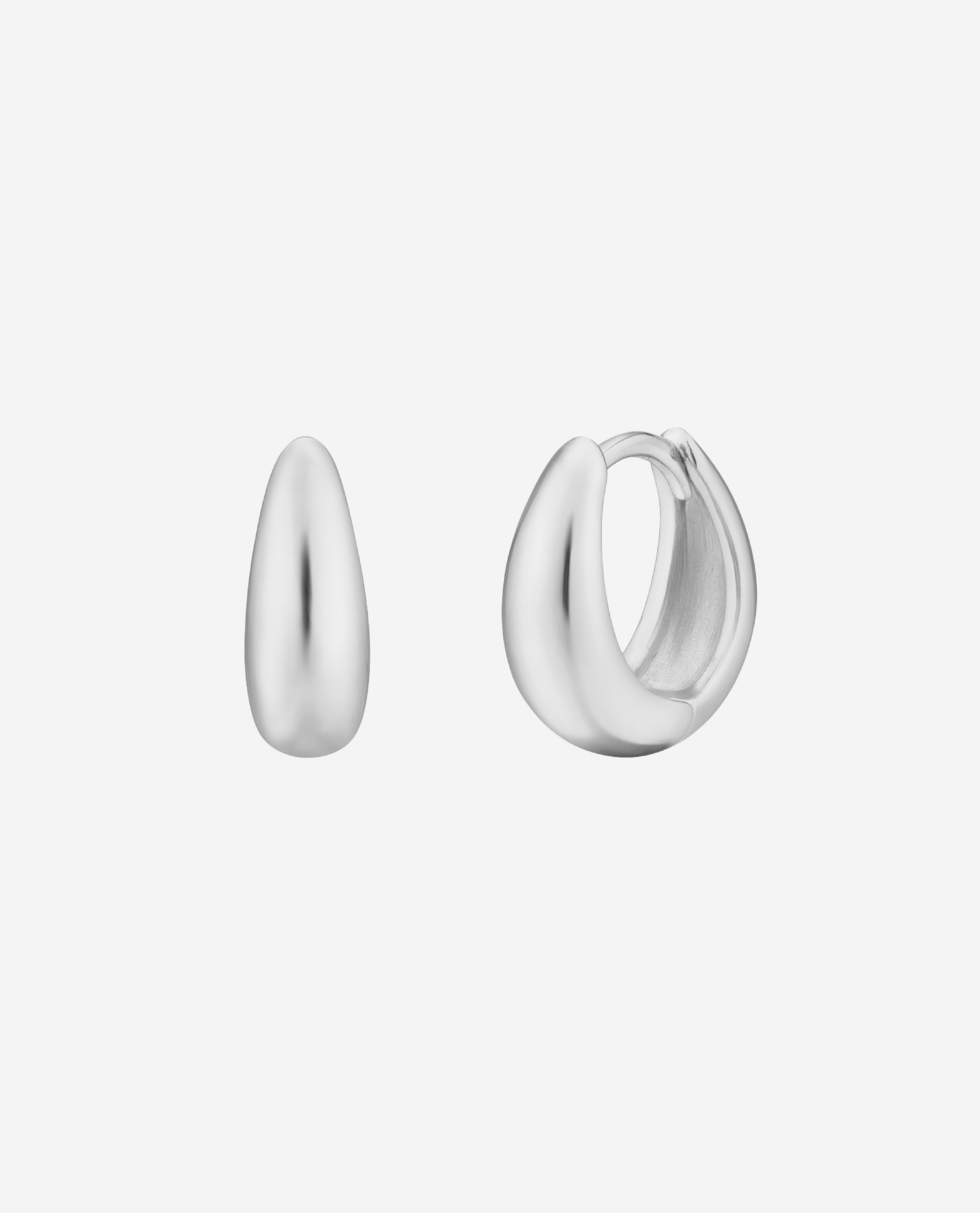 Ease Earrings S - Sølvfarvet