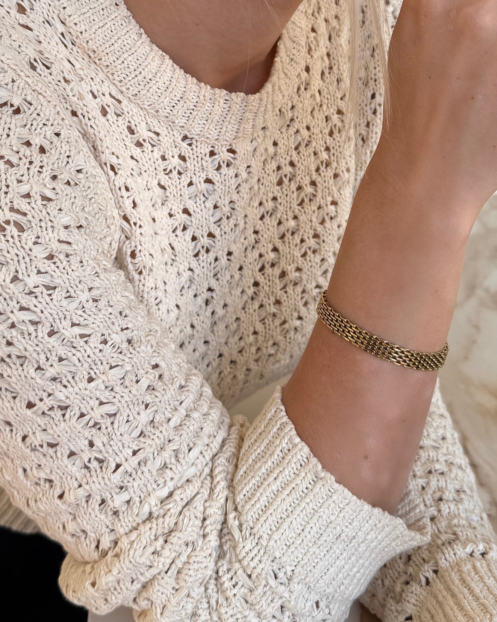 Mesh Bracelet - Forgyldt