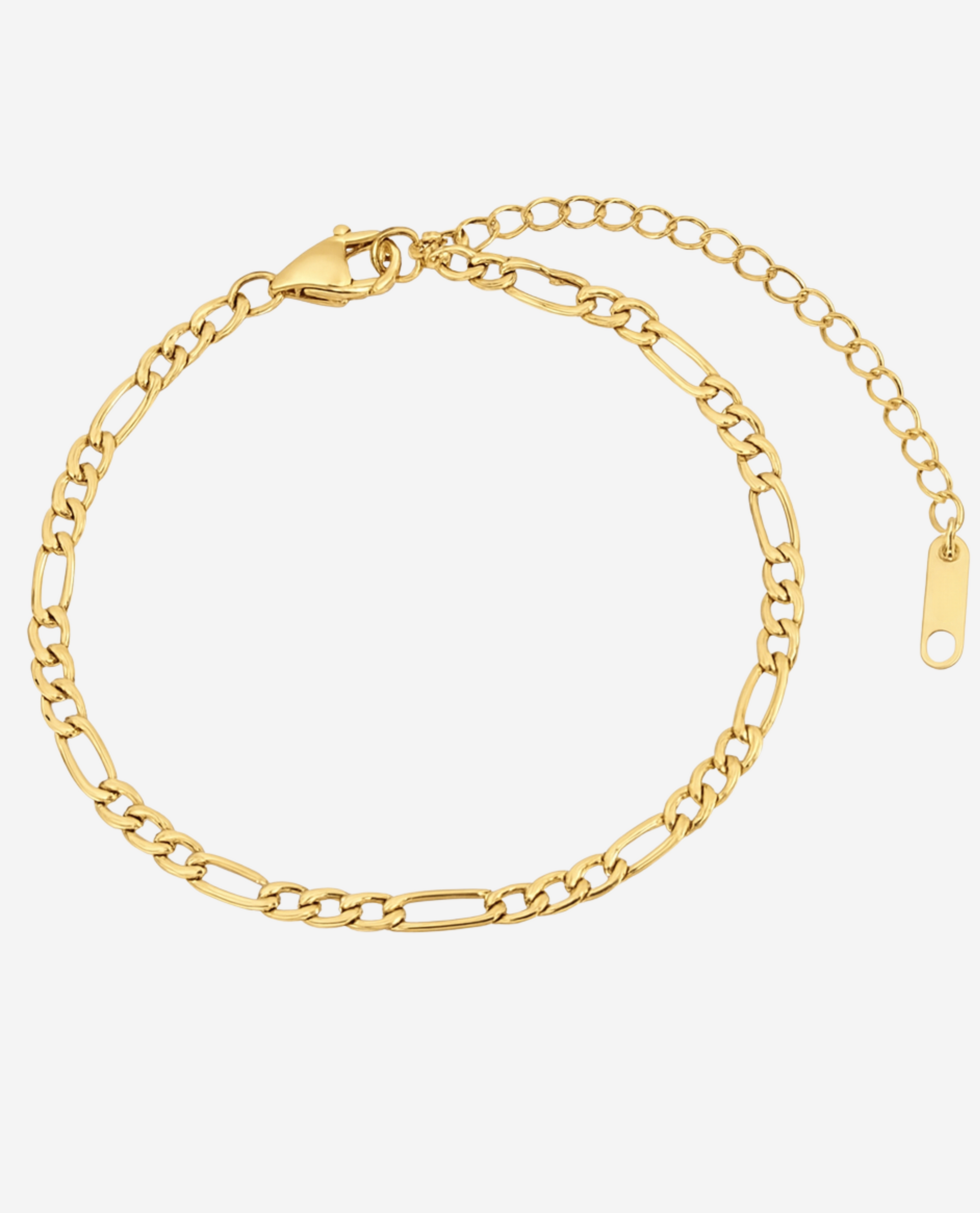 Figaro Bracelet - Forgyldt