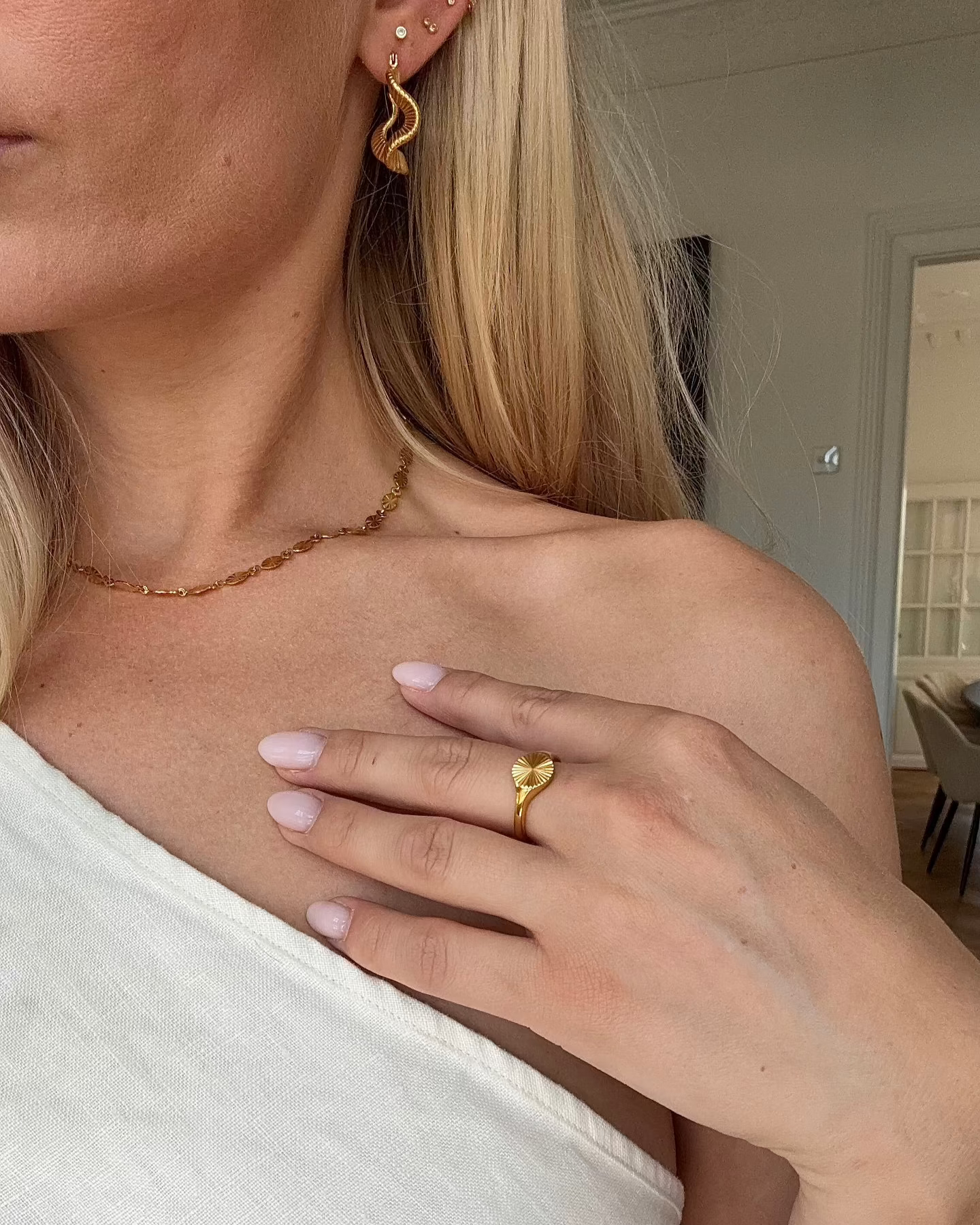 Mirage Earrings - Forgyldt