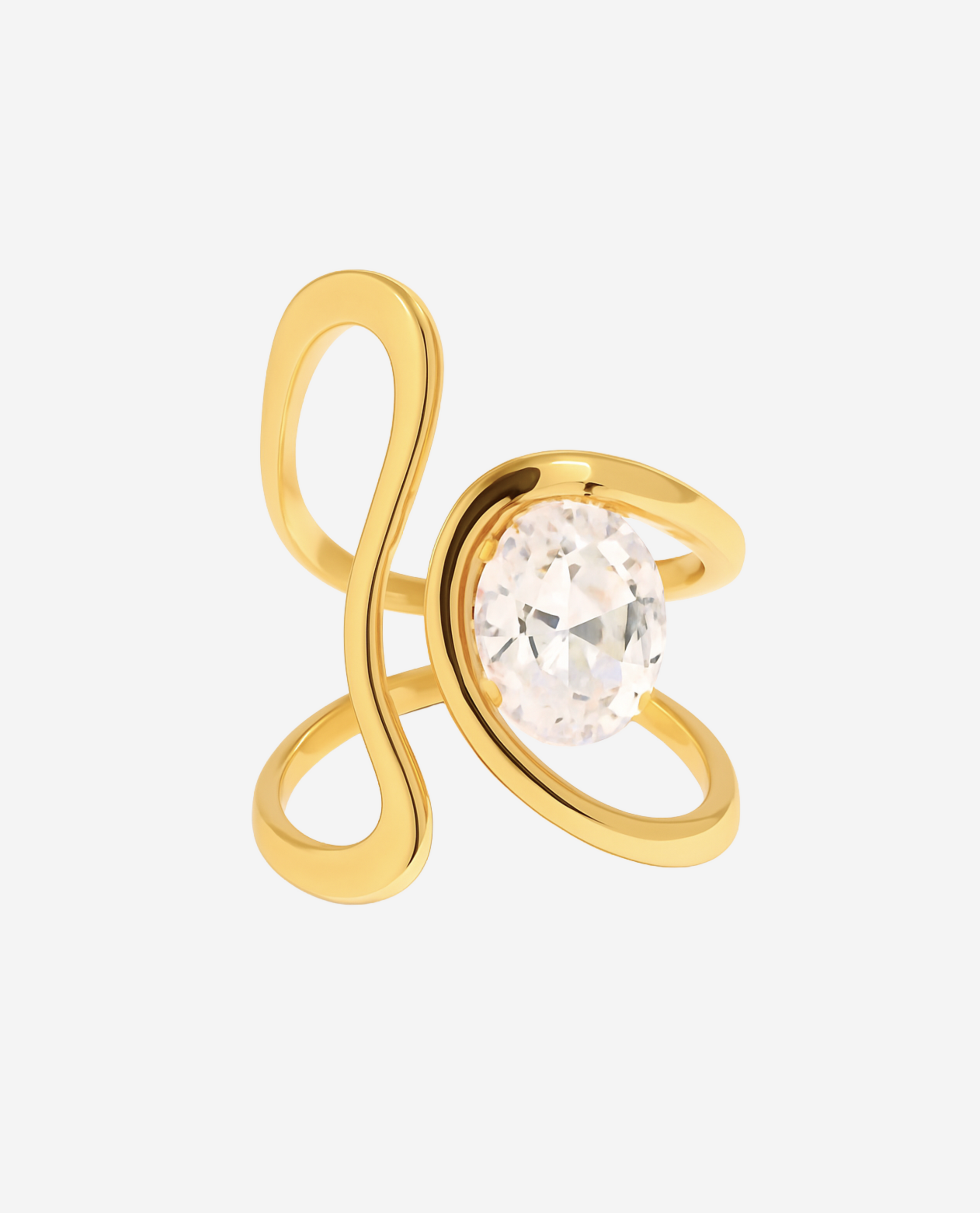 Loop Ring - Forgyldt