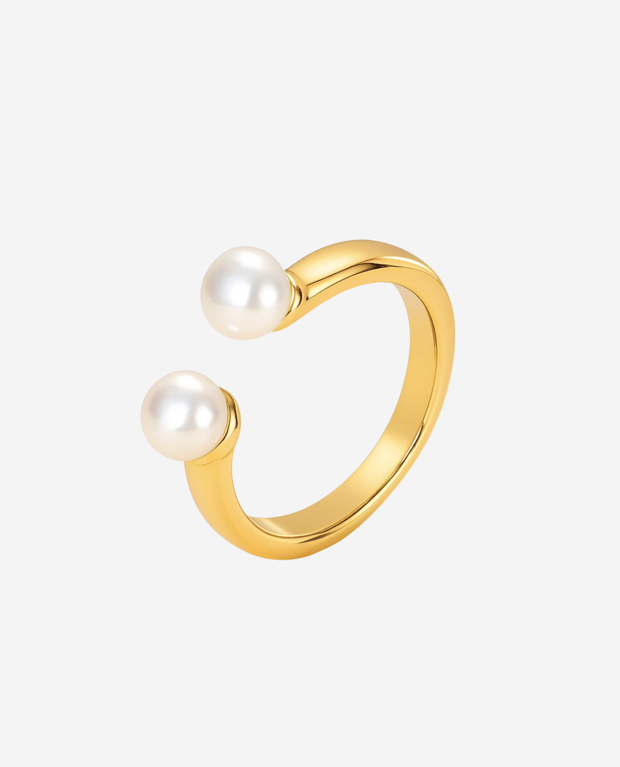 Pearl Ring - Forgyldt