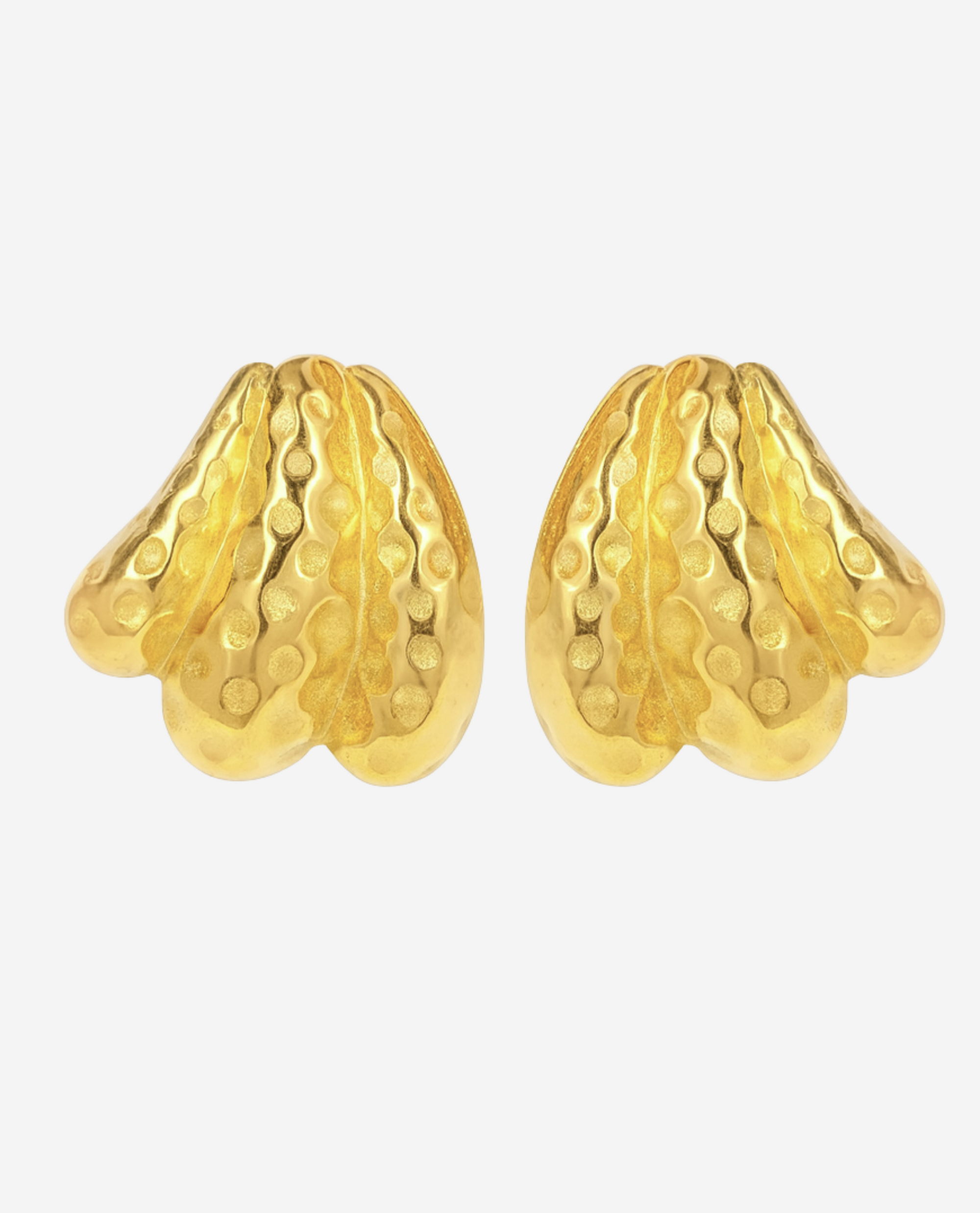 Shell Earrings - Forgyldt