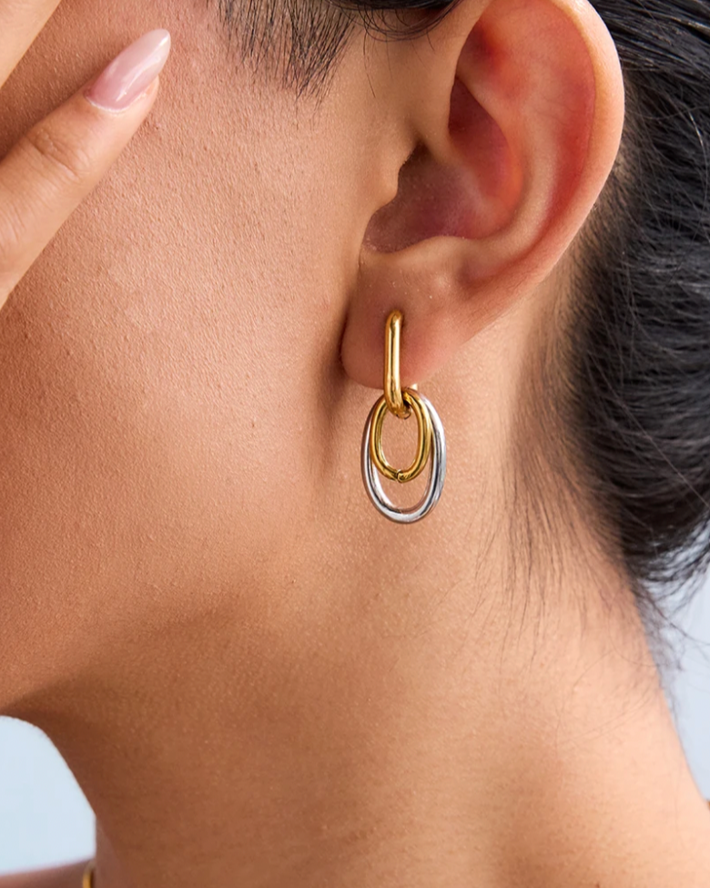 Looped Duo Earrings - Forgyldt