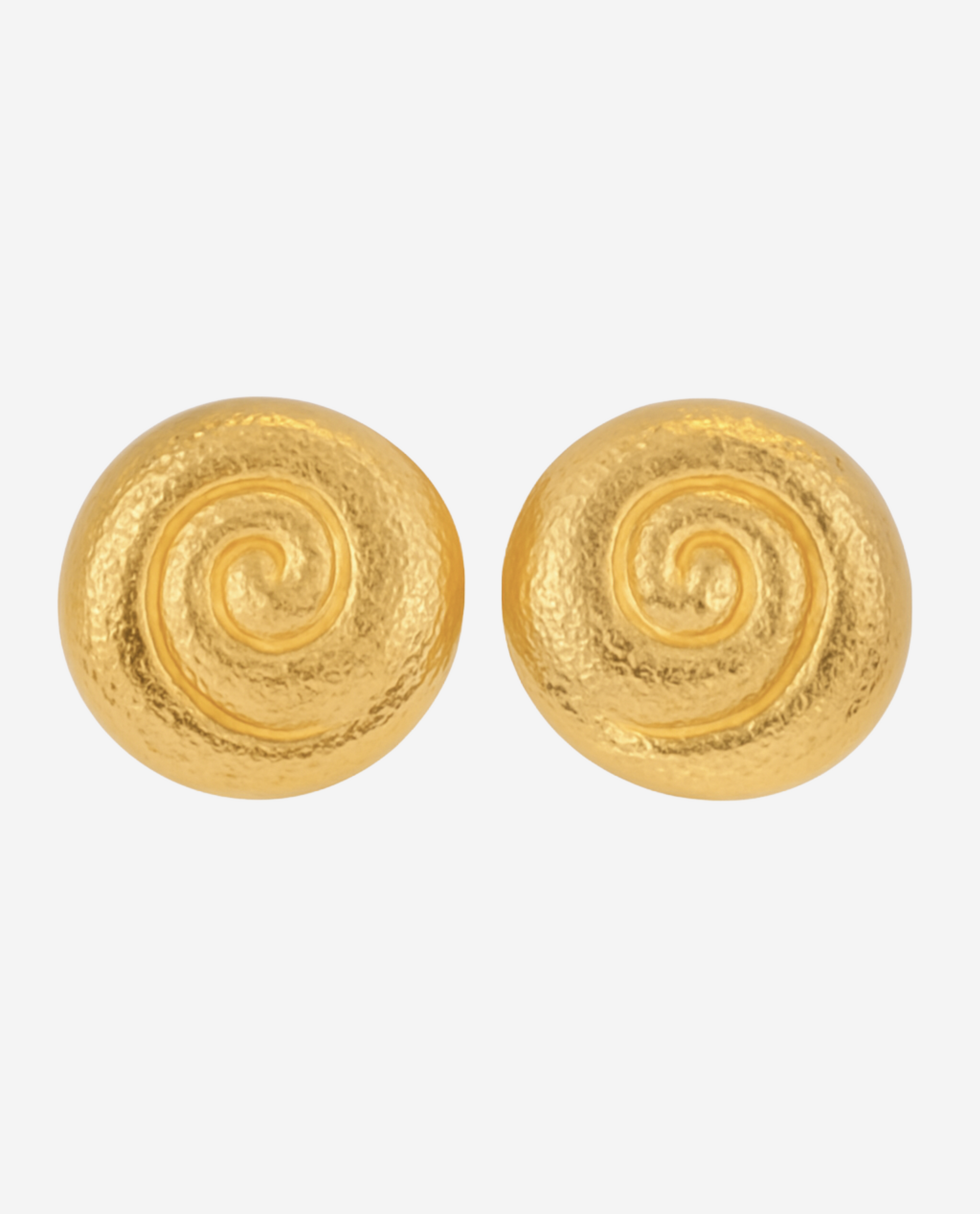 Swirl Earrings - Forgyldt