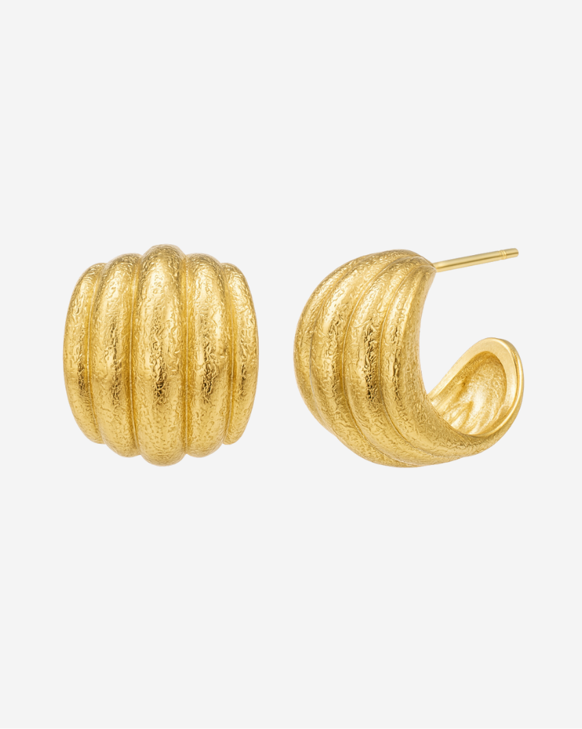 Coil Earrings - Forgyldt