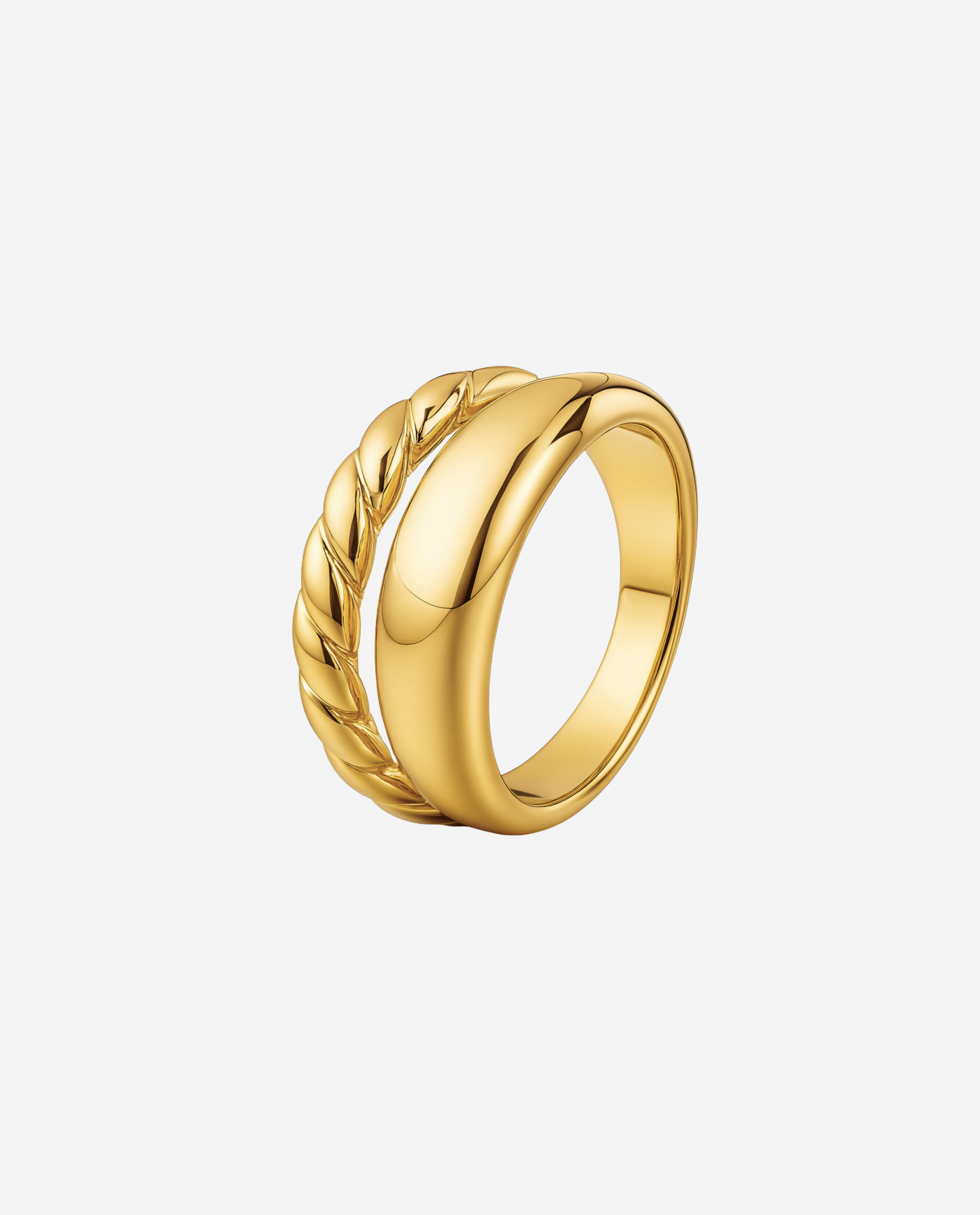 Twist Ring - Forgyldt