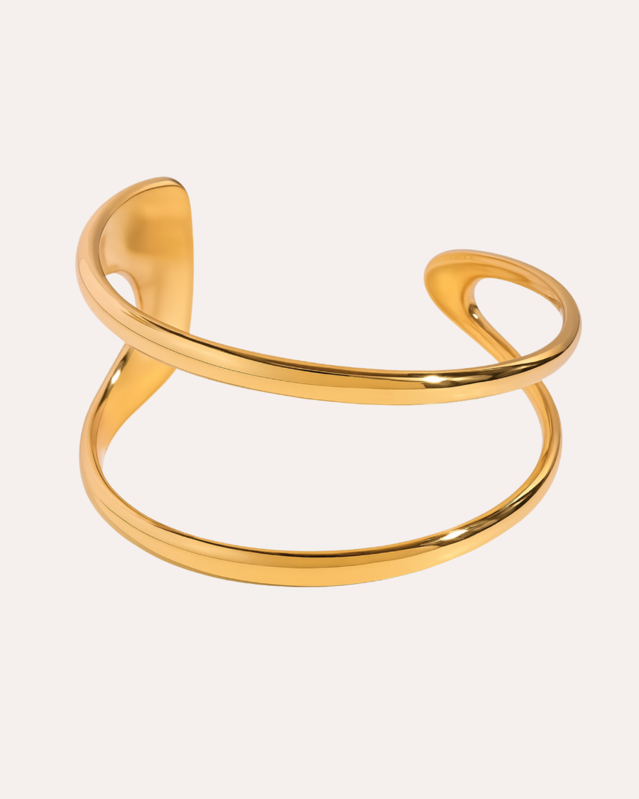 Wave Bangle - Forgyldt – Khaai Studio
