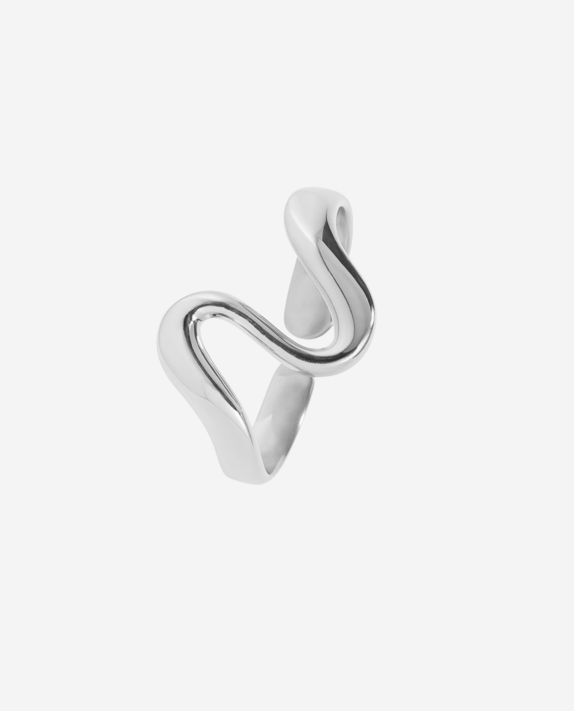 Wave Ring - Sølvfarvet