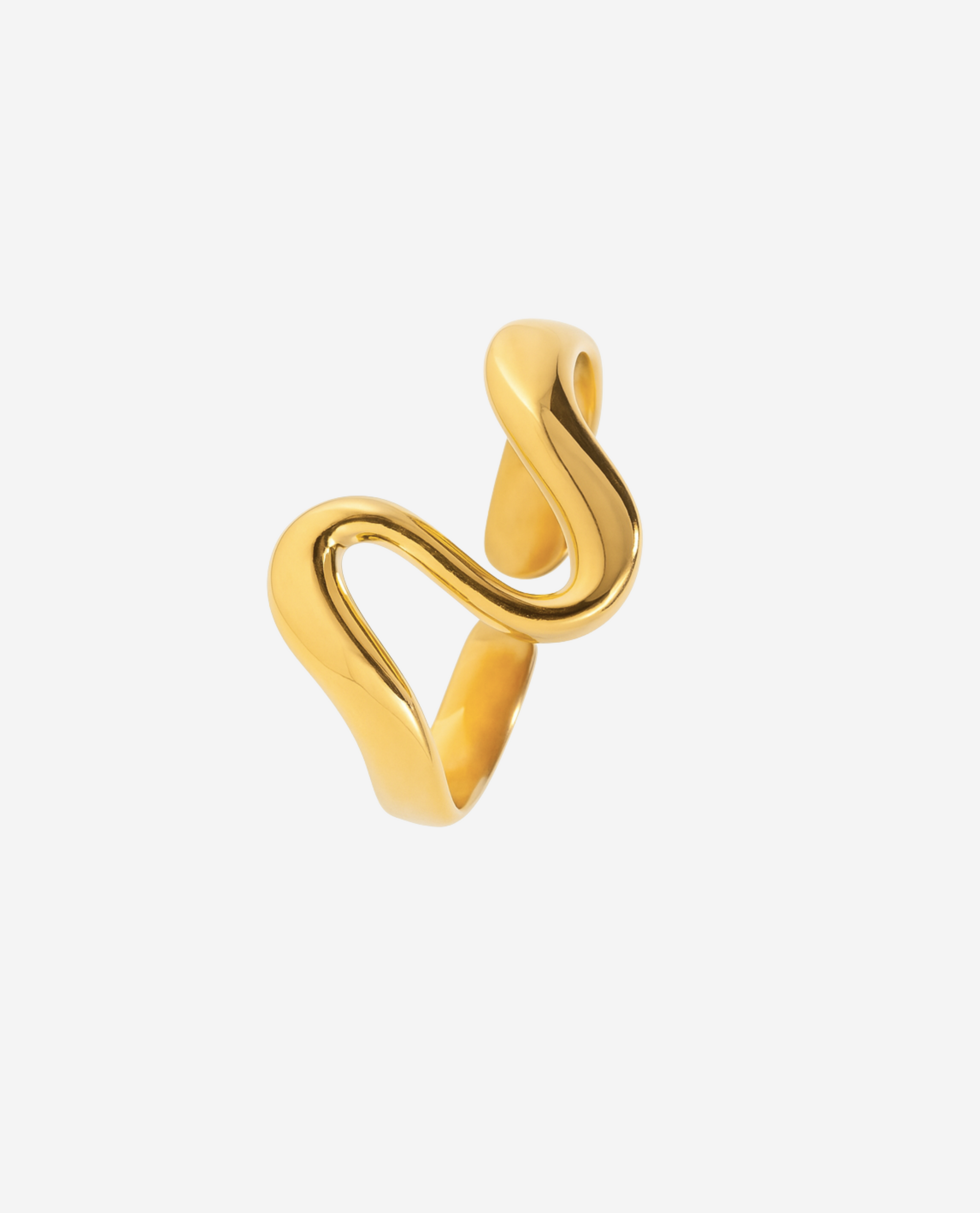 Wave Ring - Forgyldt