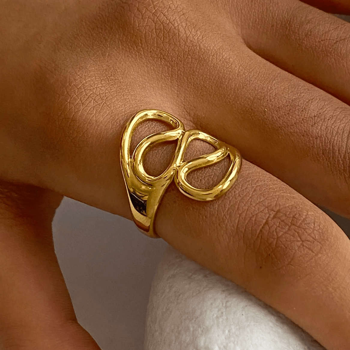 Bloom Ring - Forgyldt - Khaai Studio