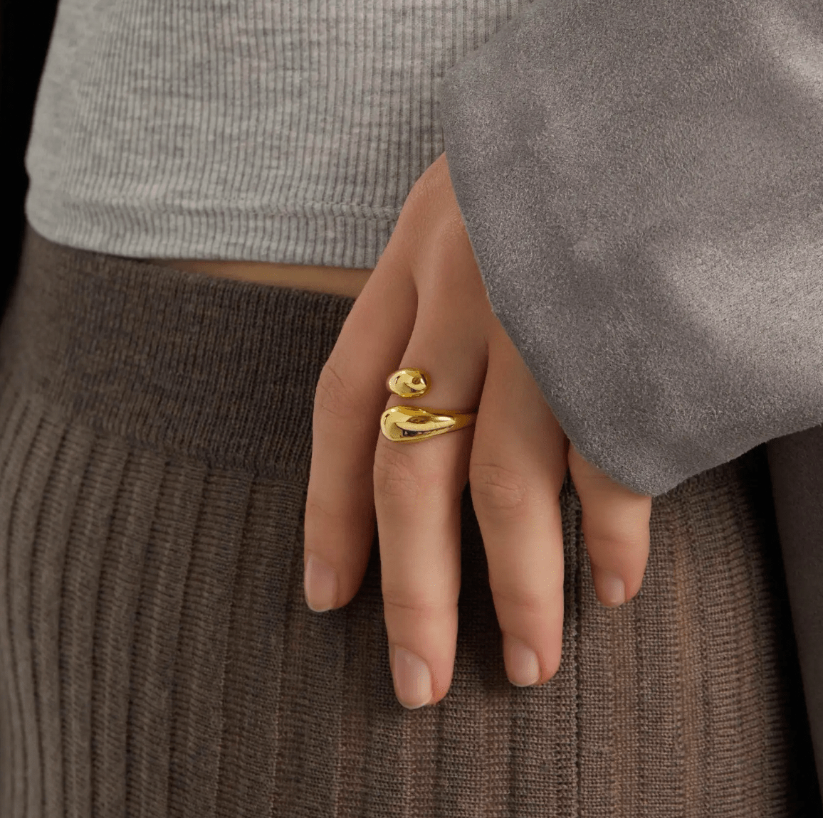 Bubble Ring - Forgyldt - Khaai Studio