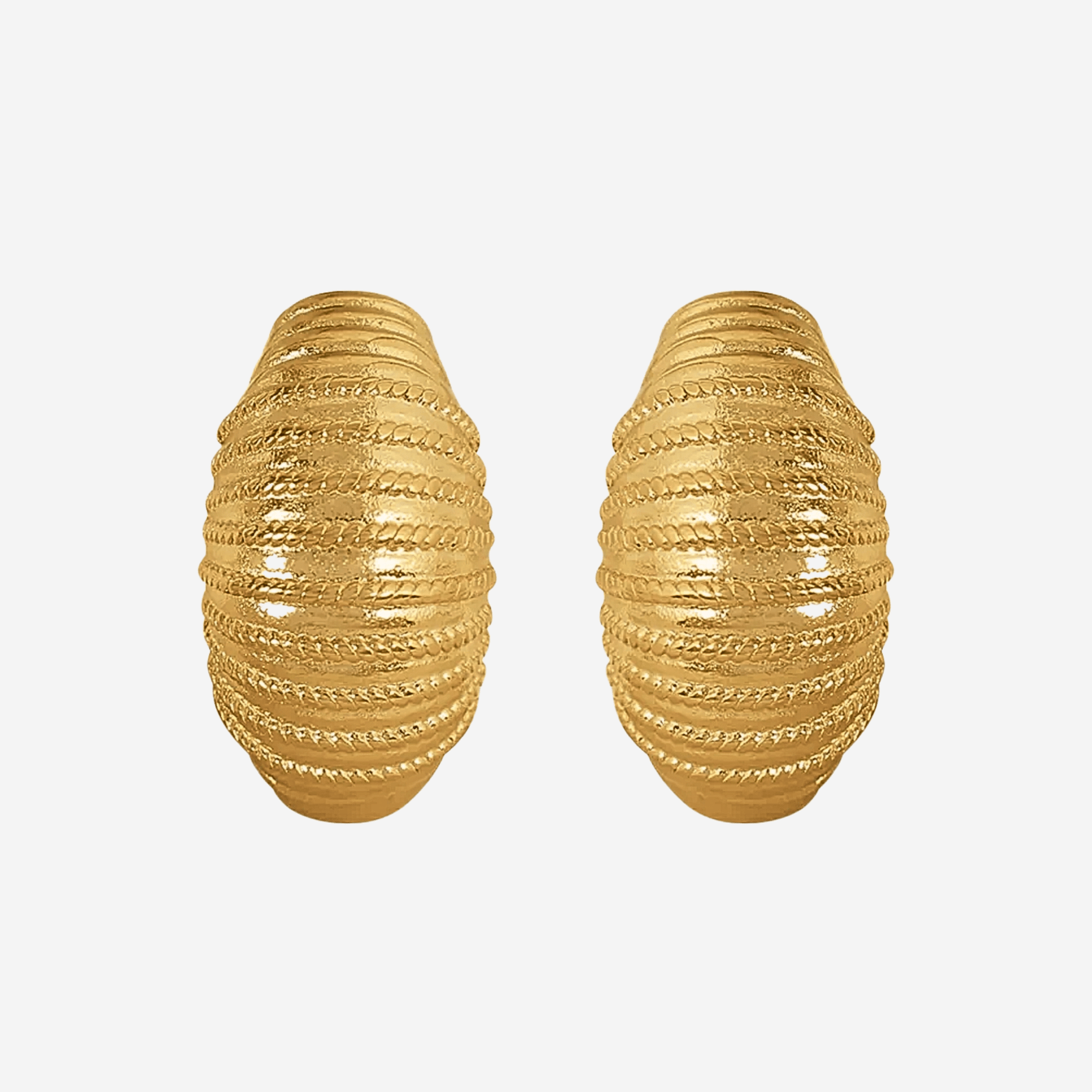 Croissant Earrings - Forgyldt - Khaai Studio