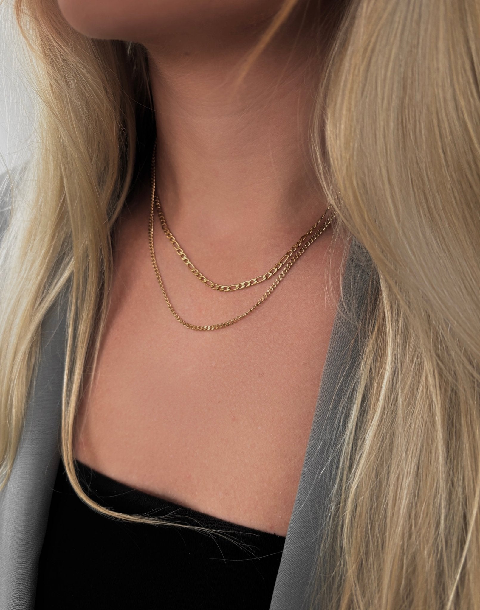Duo Layer Necklace - Forgyldt - Khaai Studio