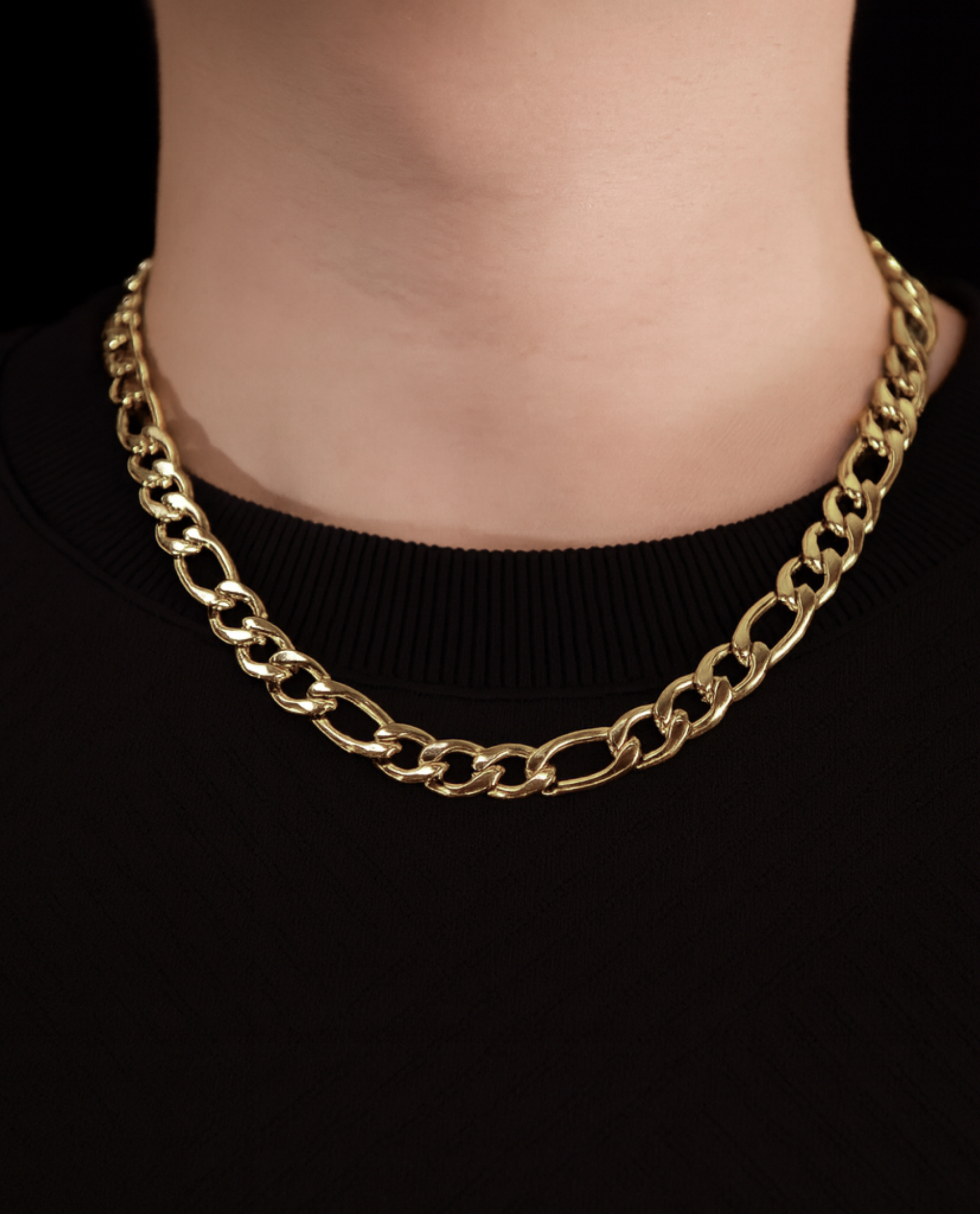 Figaro Chain Large - Forgyldt