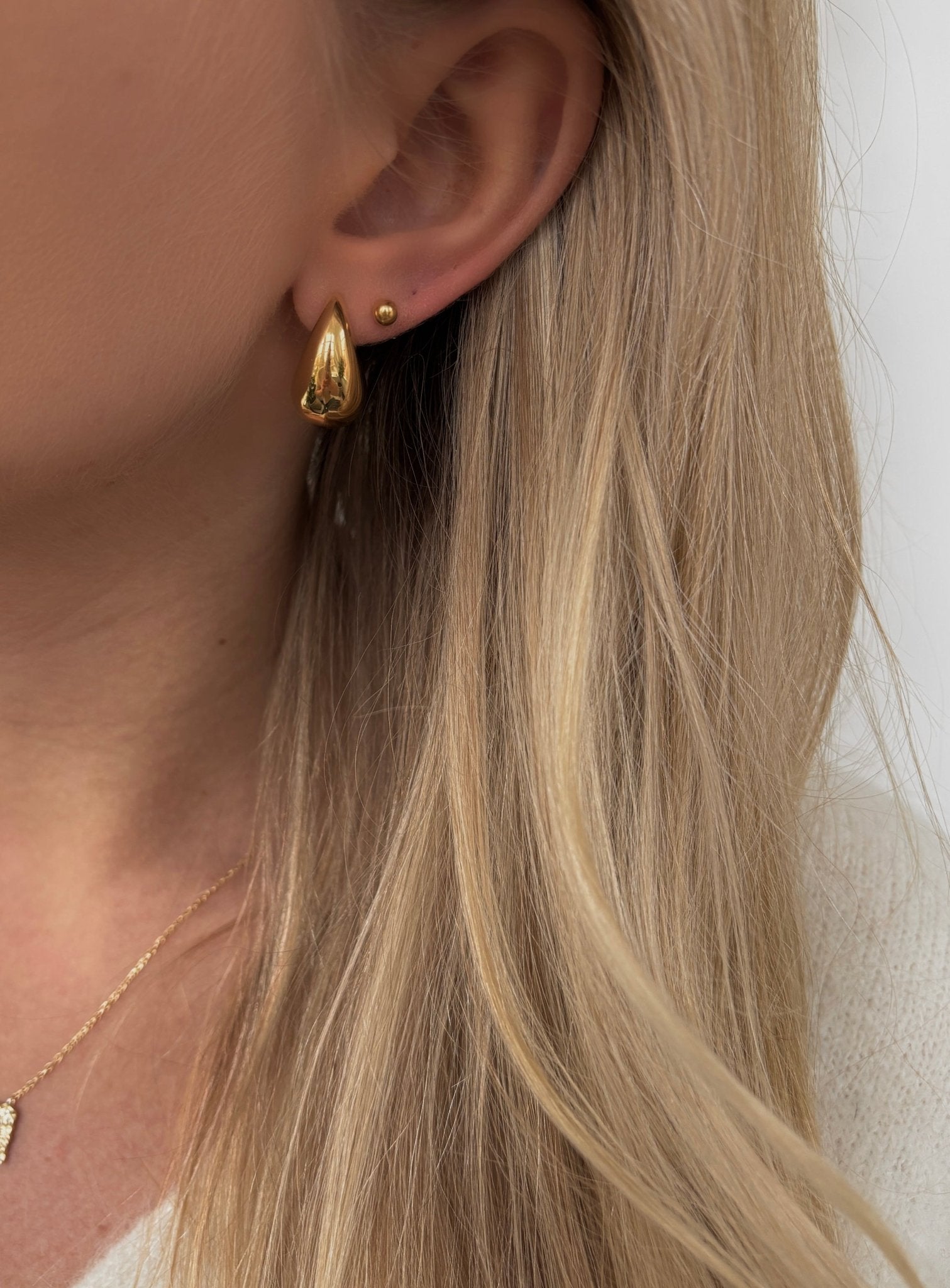 Luma Drop Earrings - Forgyldt - Khaai Studio