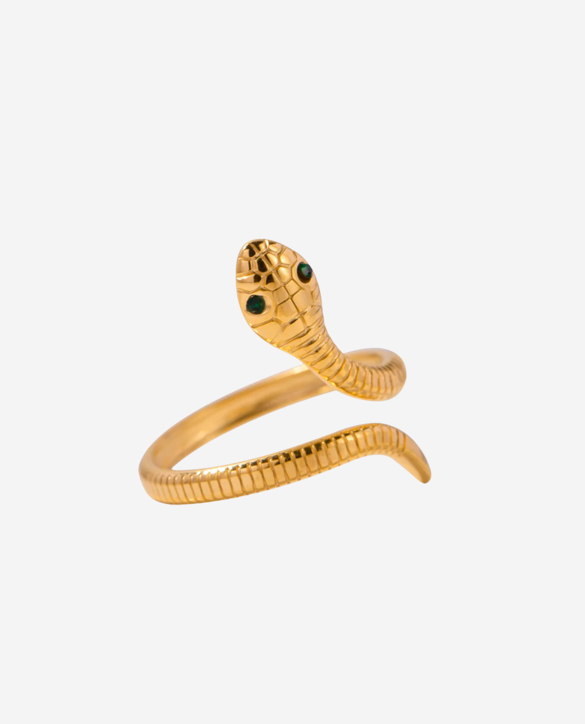 Snake Ring - Forgyldt