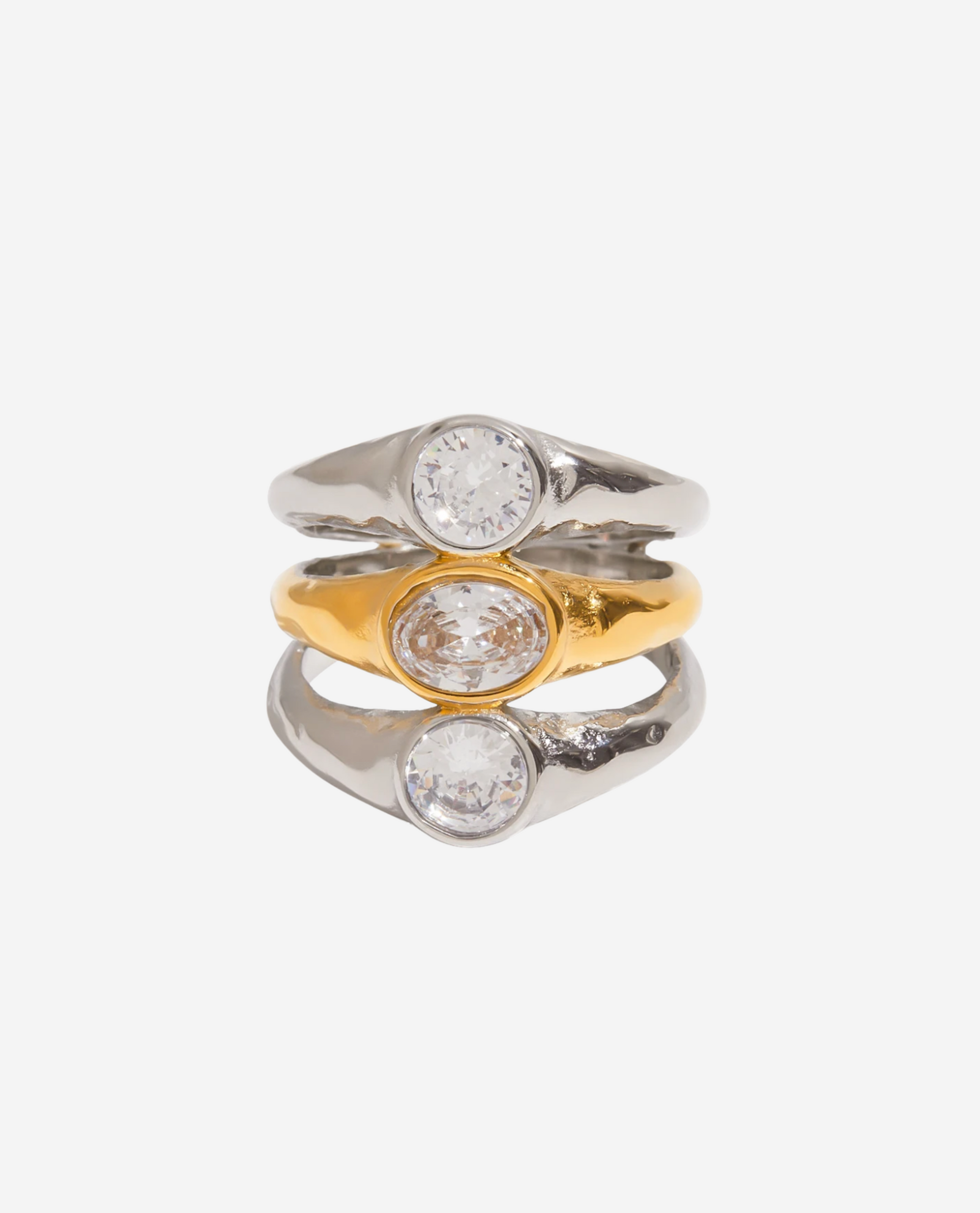 Trio Ring - Forgyldt