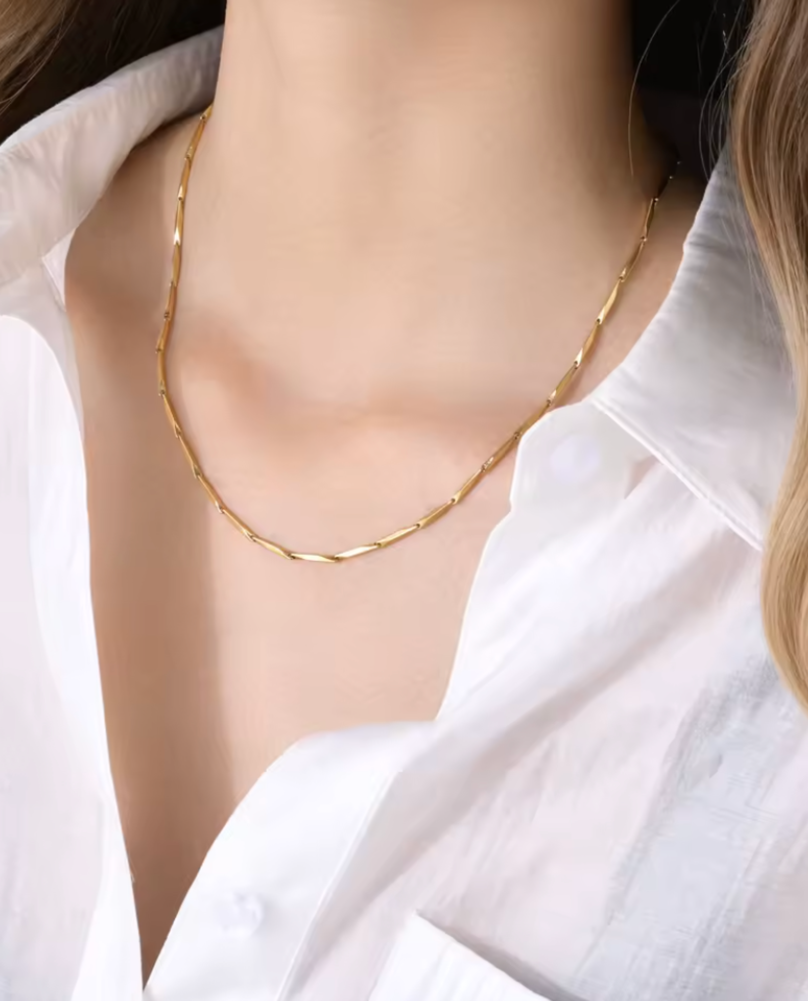Twist Necklace - Forgyldt