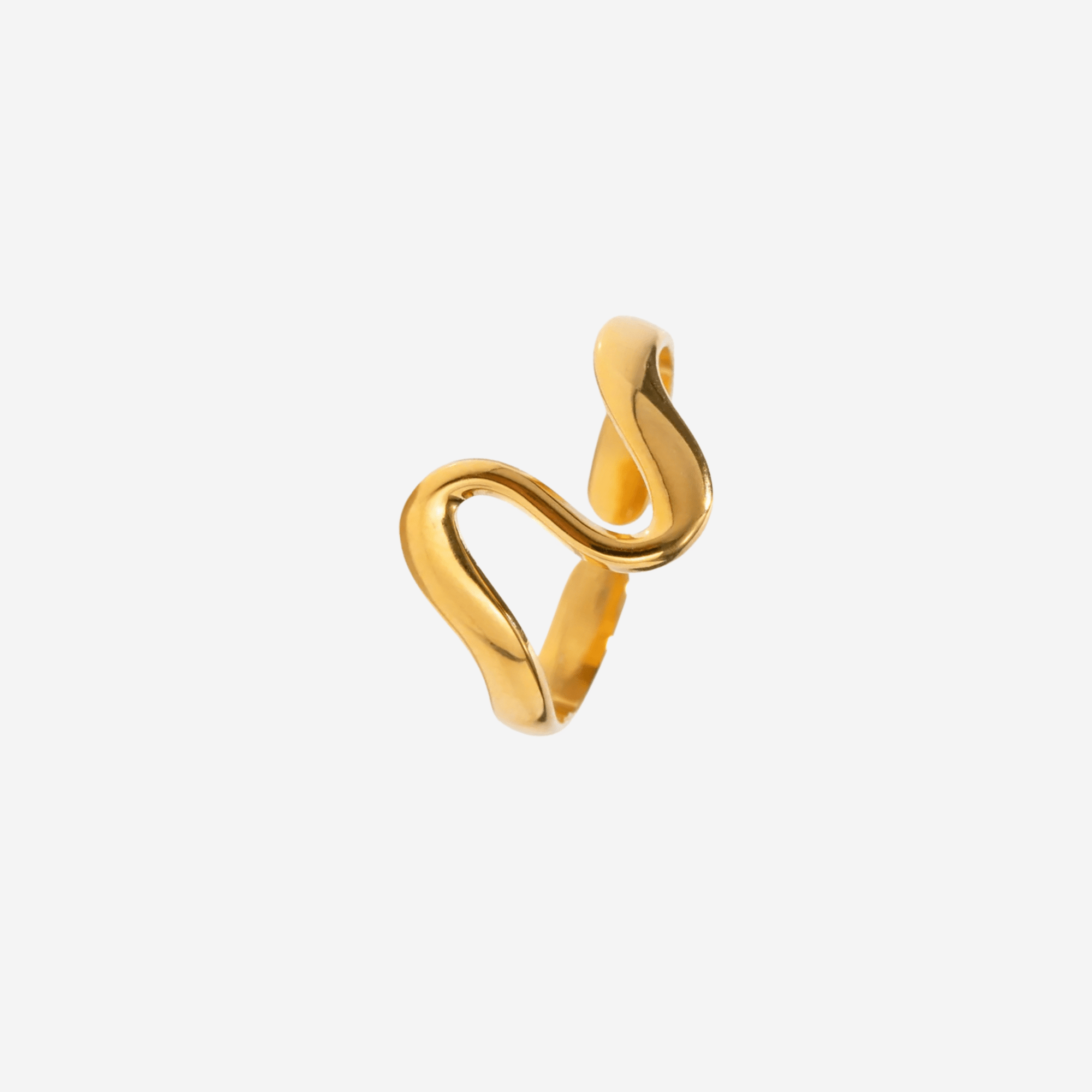 Wave Ring - Forgyldt - Khaai Studio