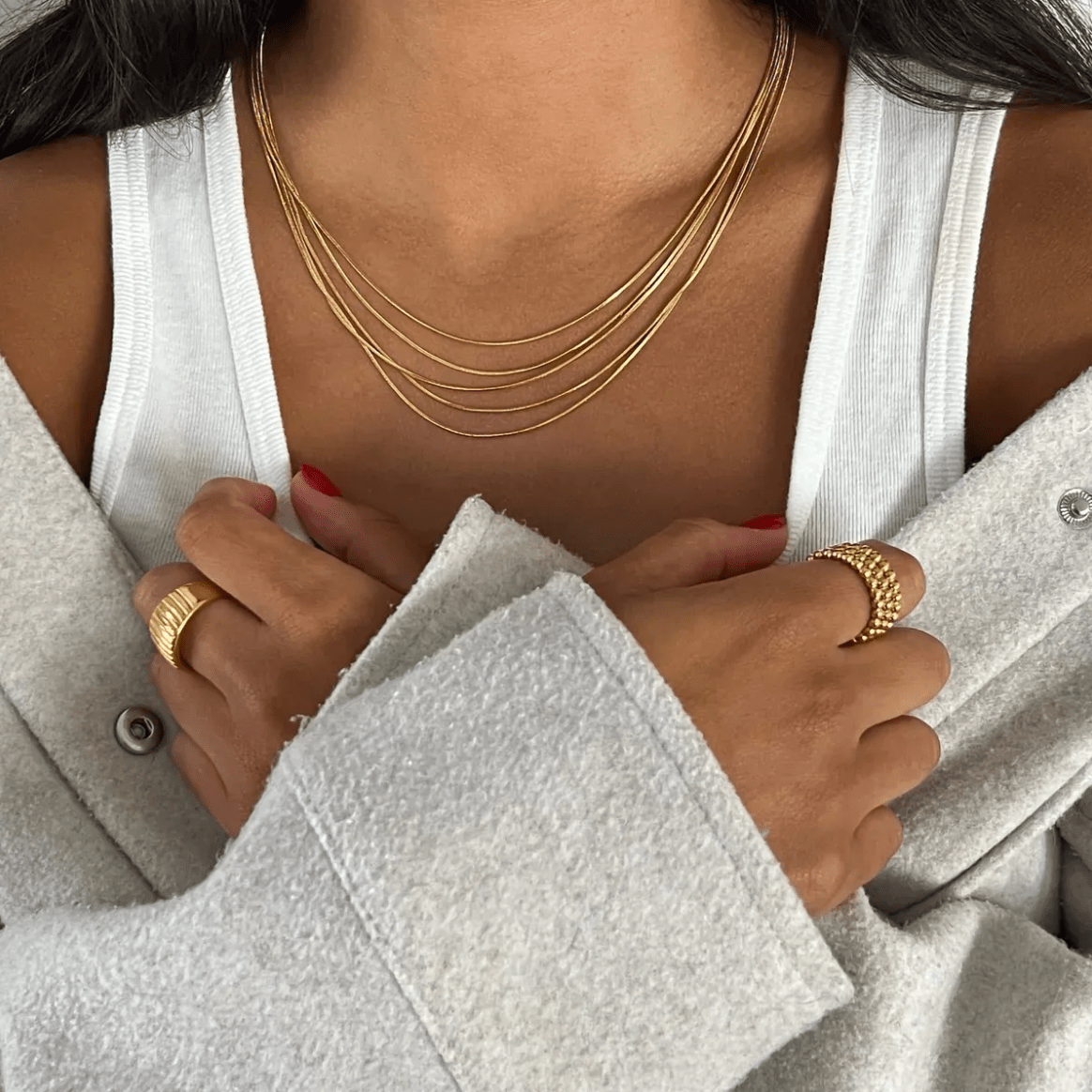Whisper Necklace - Forgyldt - Khaai Studio