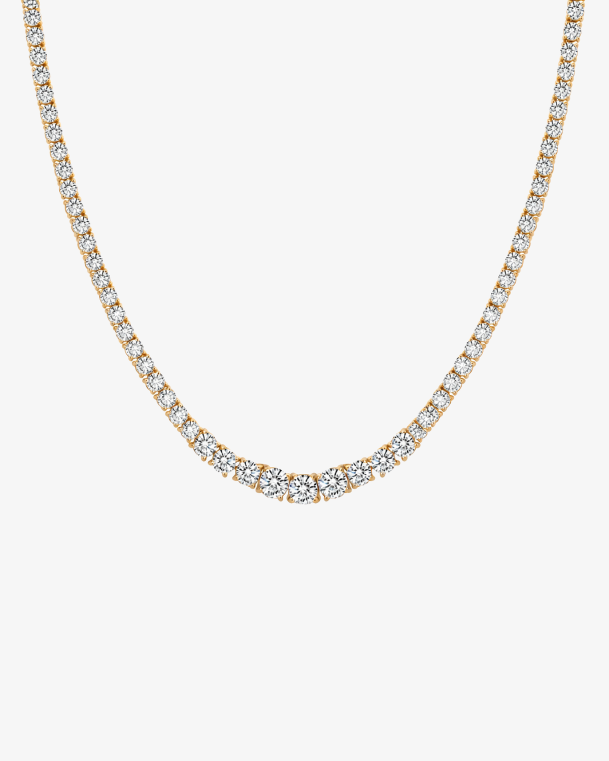 Aurelia Tennis Necklace - Forgyldt