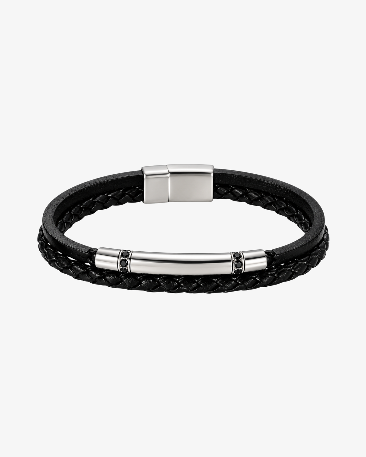 Coal Bracelet - Sølvfarvet/sort