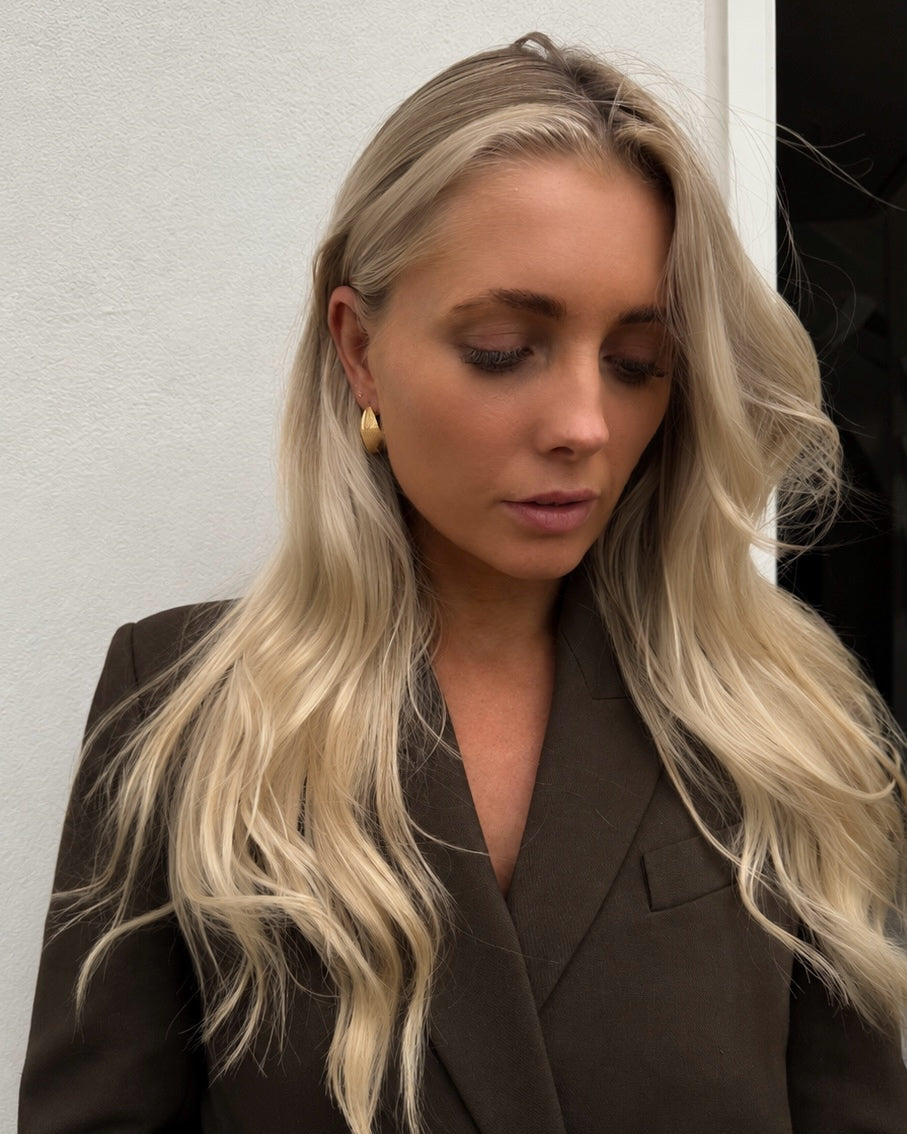Iris Earrings - Forgyldt