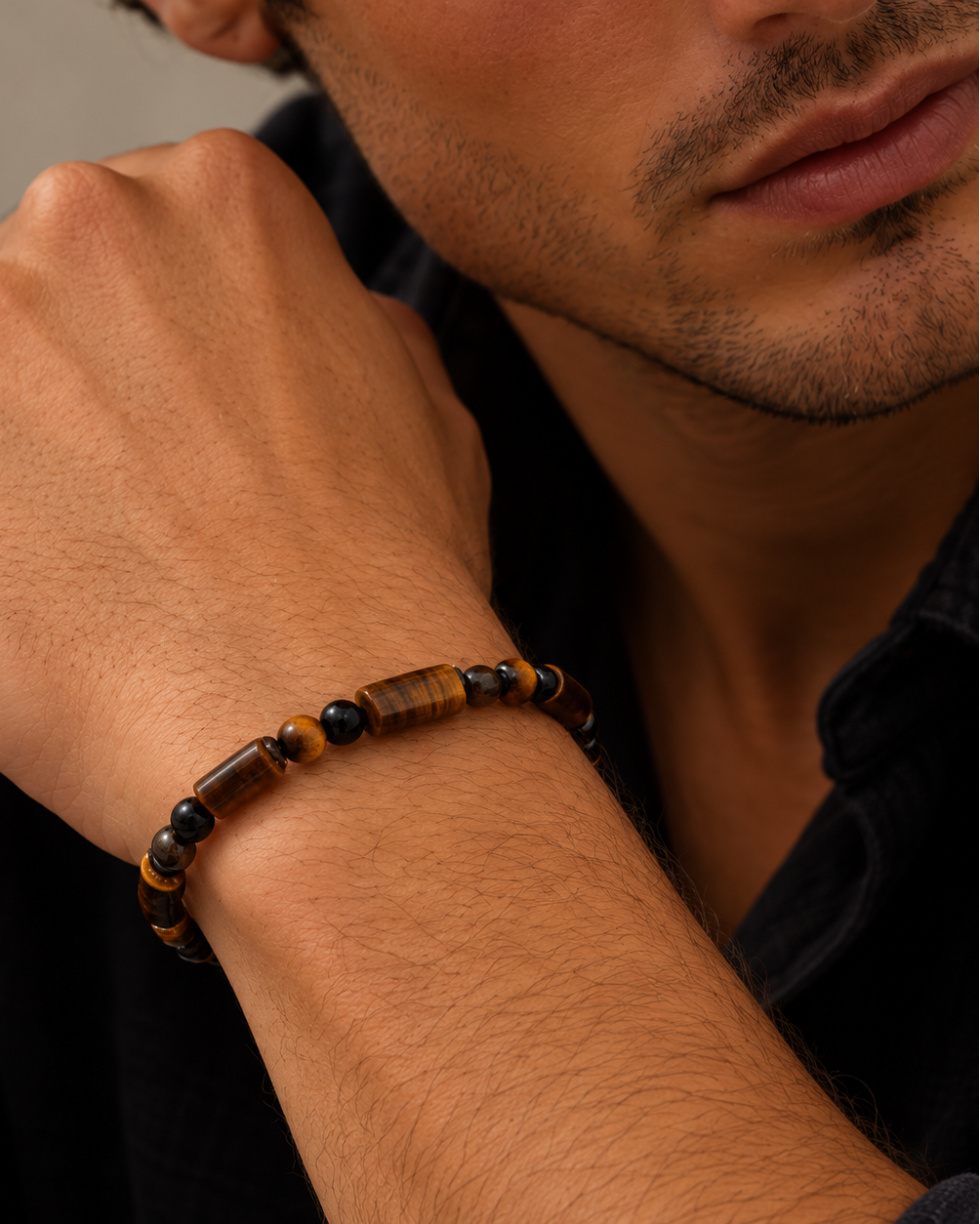 Nero Bracelet - Sølvfarvet/brunt