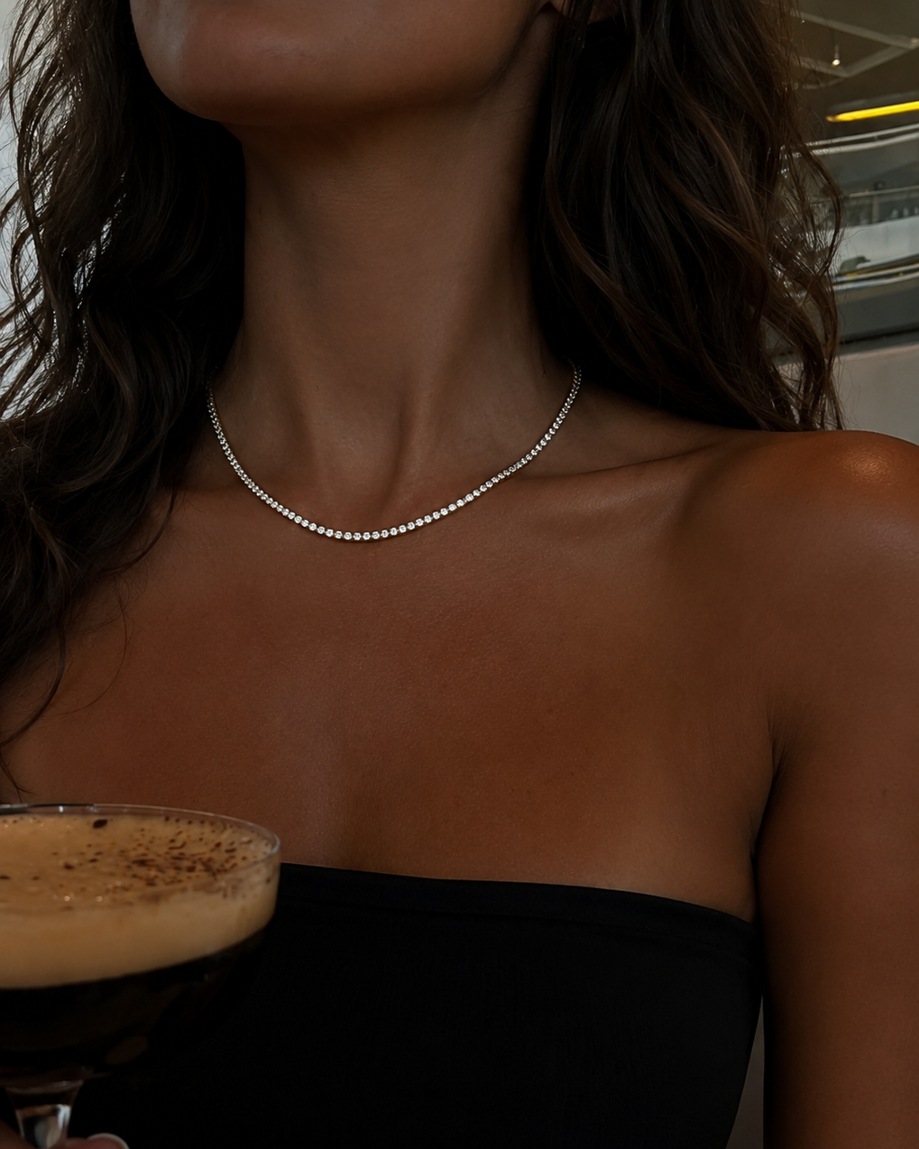 Oraya Tennis Necklace 2,5mm - Forgyldt