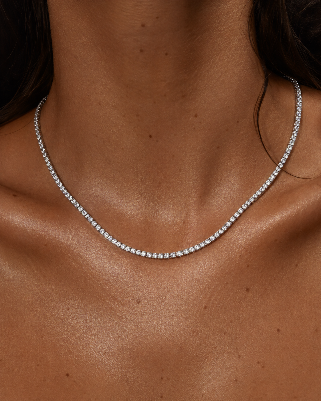 Oraya Tennis Necklace 2,5mm - Forsølvet