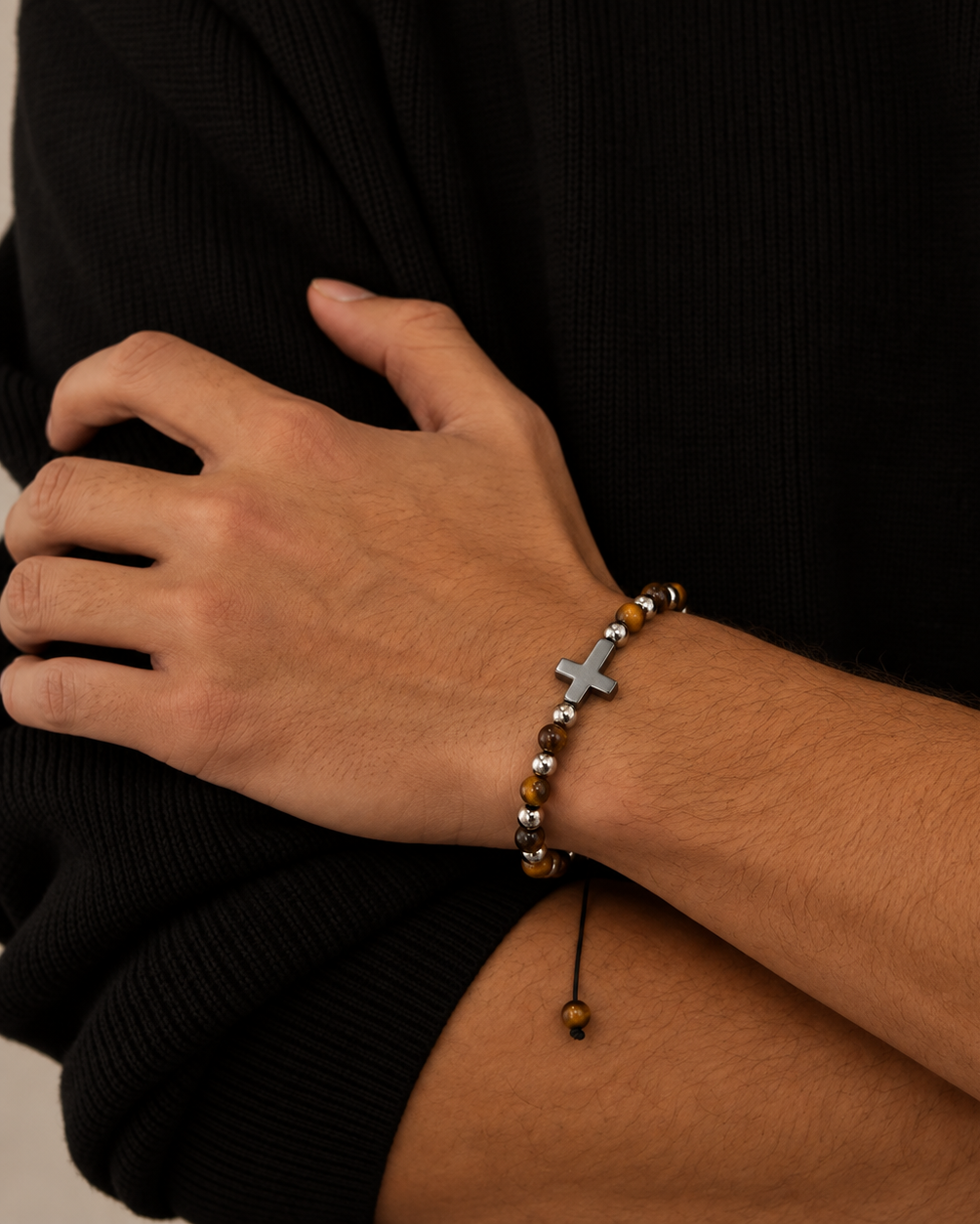 Saint Bracelet - Sølvfarvet/brunt