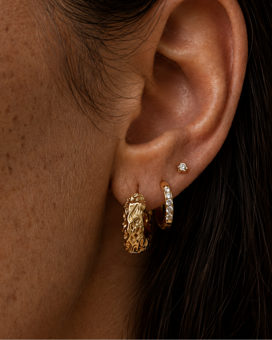 Sera Earrings - Forgyldt