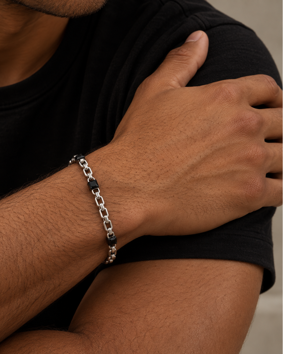 Slate Bracelet - Sølvfarvet