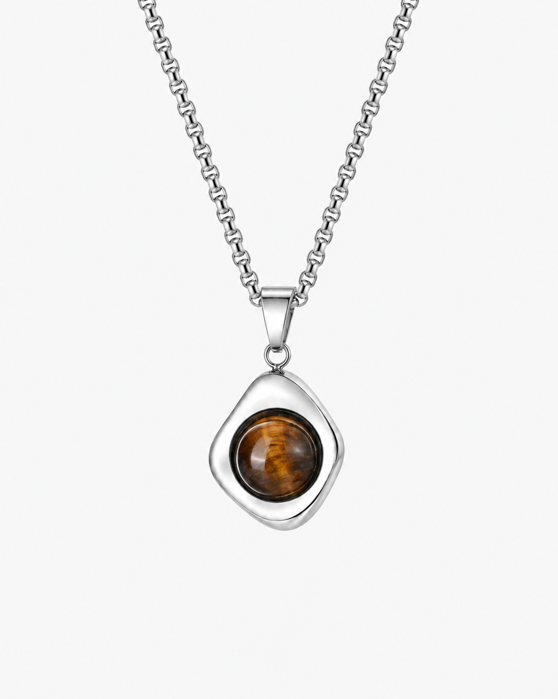 Cosmo Necklace - Sølvfarvet/brun