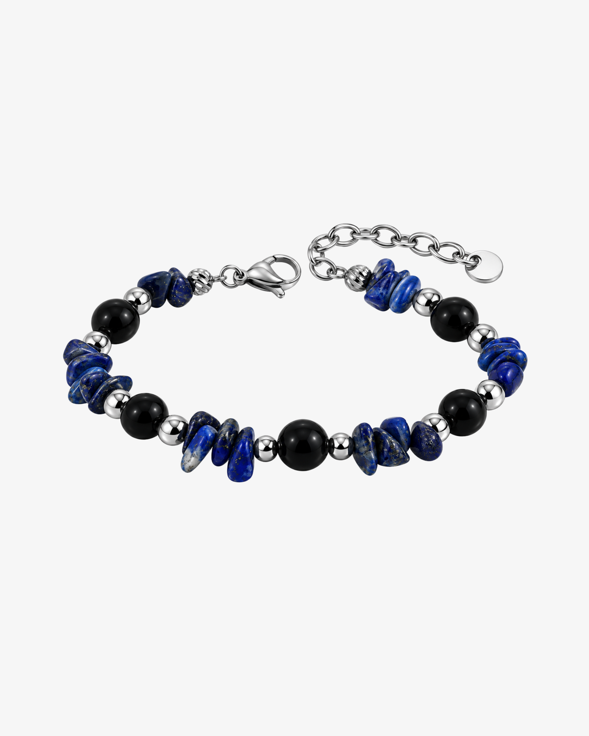 Stone Bracelet - Sølvfarvet/blå