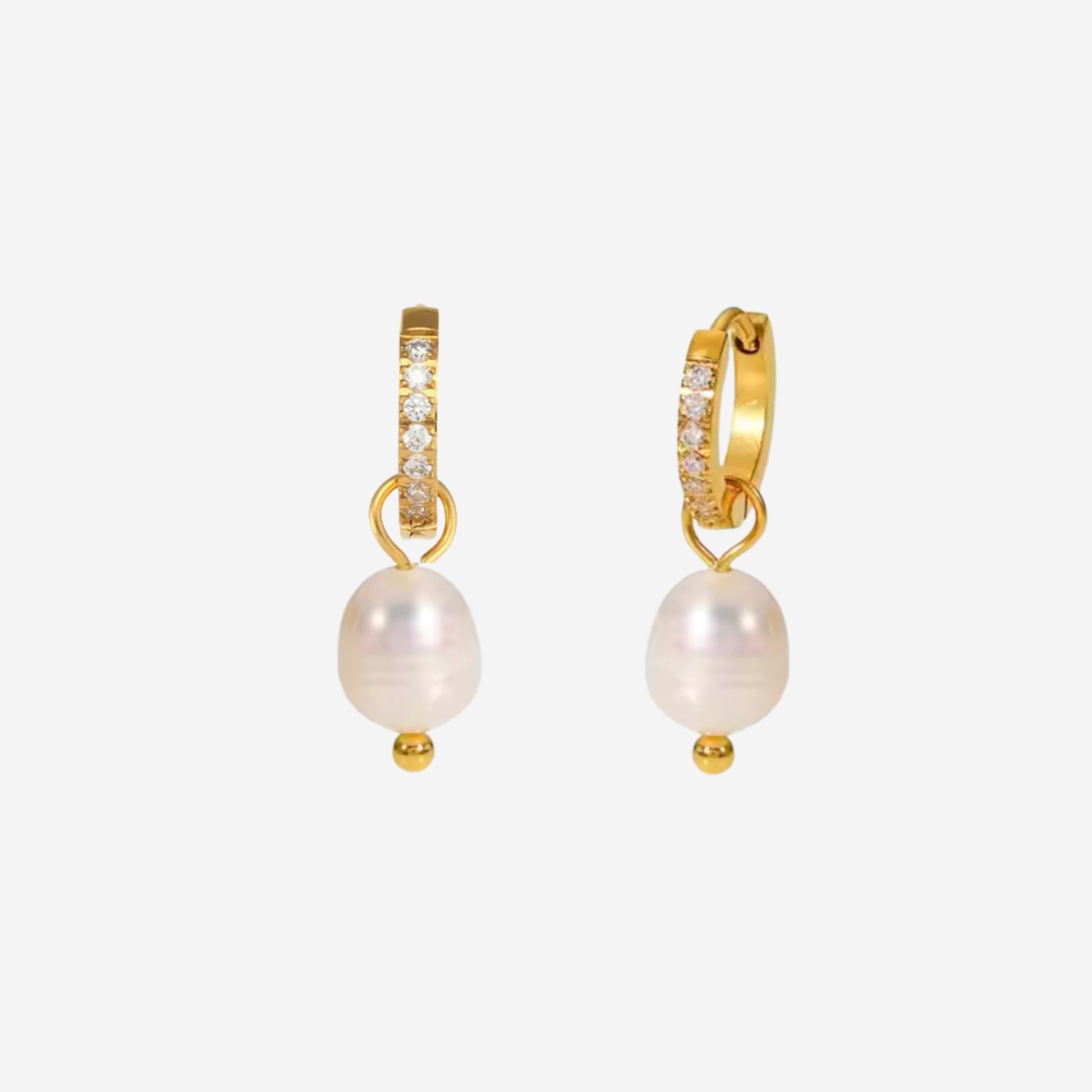 Pearl Drop Earrings - Forgyldt - Khaai Studio