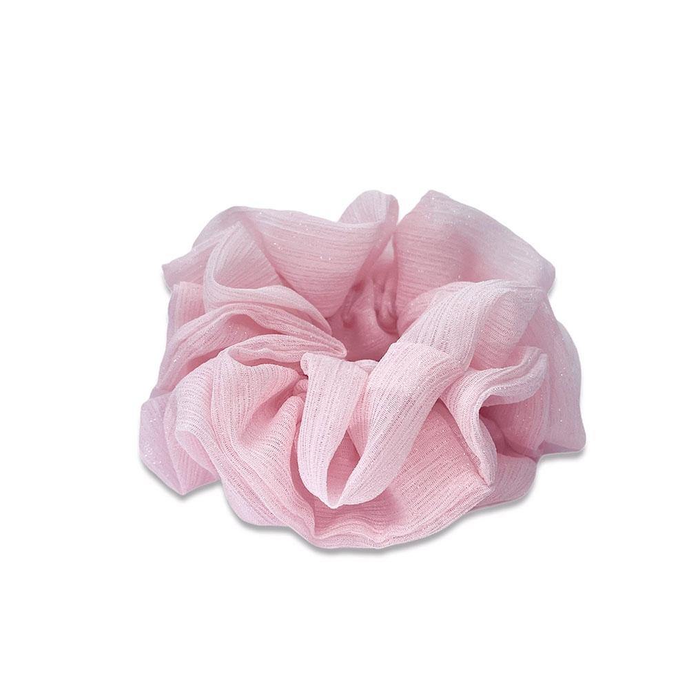 Ivy scrunchie is a must have in your accessory collection! It&#39;s an oversized scrunchie with shimmer which creates a puffy look in your hair. Use it in a messy bun or to spice up your ponytail.  
