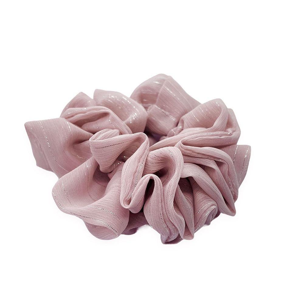 Ivy scrunchie is a must have in your accessory collection! It&#39;s an oversized scrunchie with shimmer which creates a puffy look in your hair. Use it in a messy bun or to spice up your ponytail.  