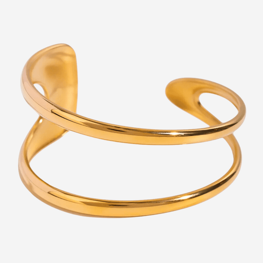 Wave Bangle - Forgyldt - Khaai Studio